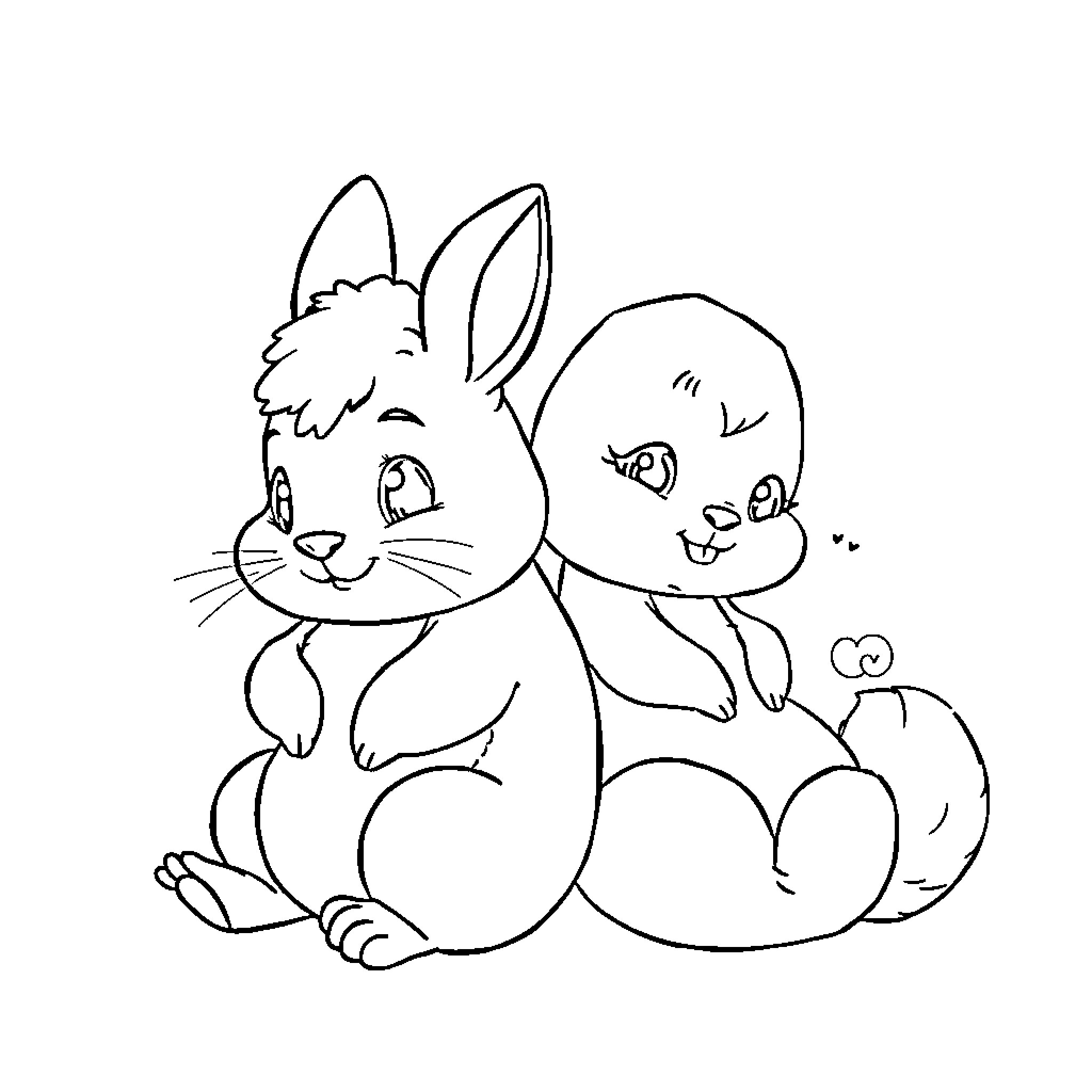 Cinnamoroll and Friends Cuddling Happily Coloring Page (free black-and-white line drawing printable PDF for all, from beginners to advanced learners, including children, teens, adults, and seniors)