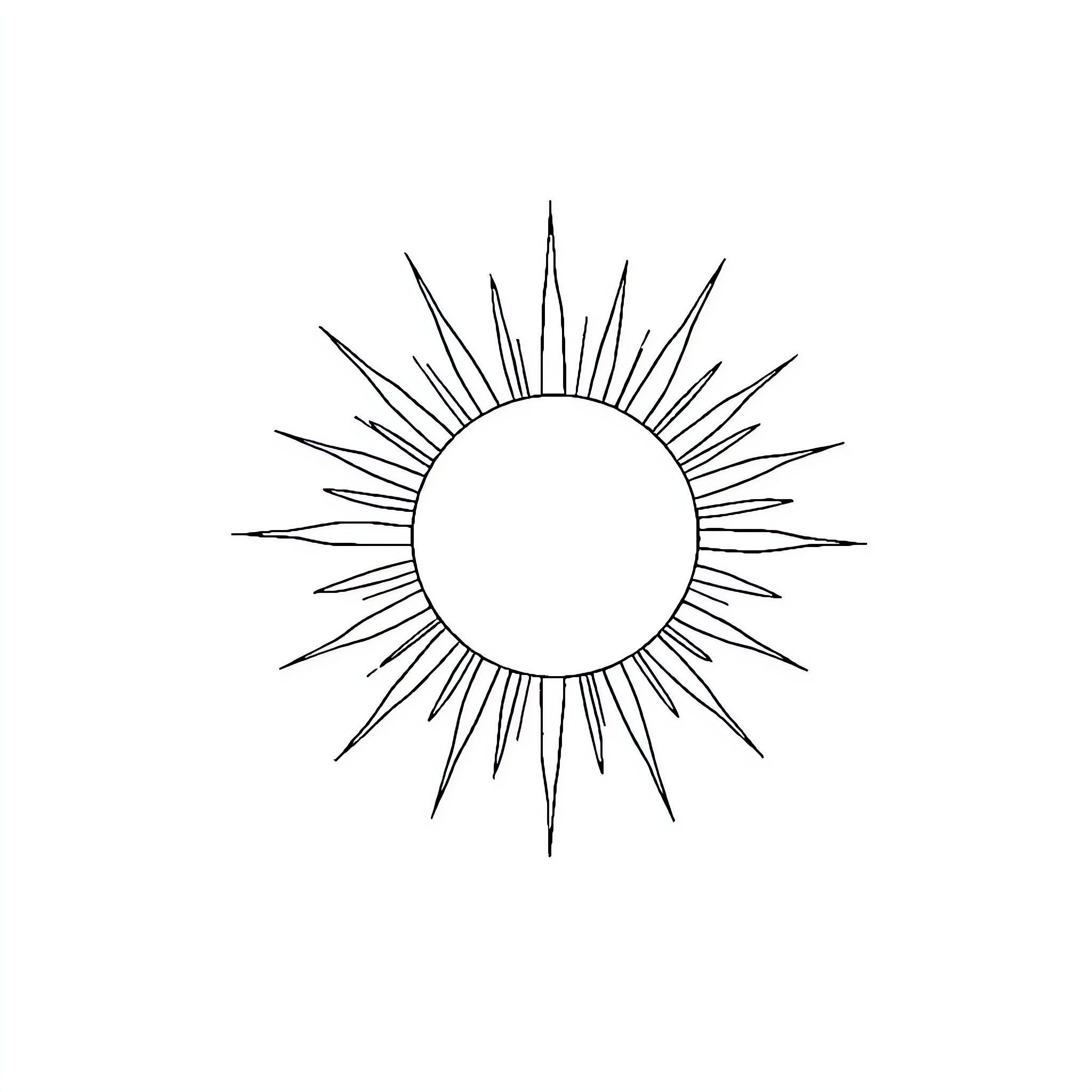 Sun's radiant splendor Coloring Page (free black-and-white line drawing printable PDF for all, from beginners to advanced learners, including children, teens, adults, and seniors)