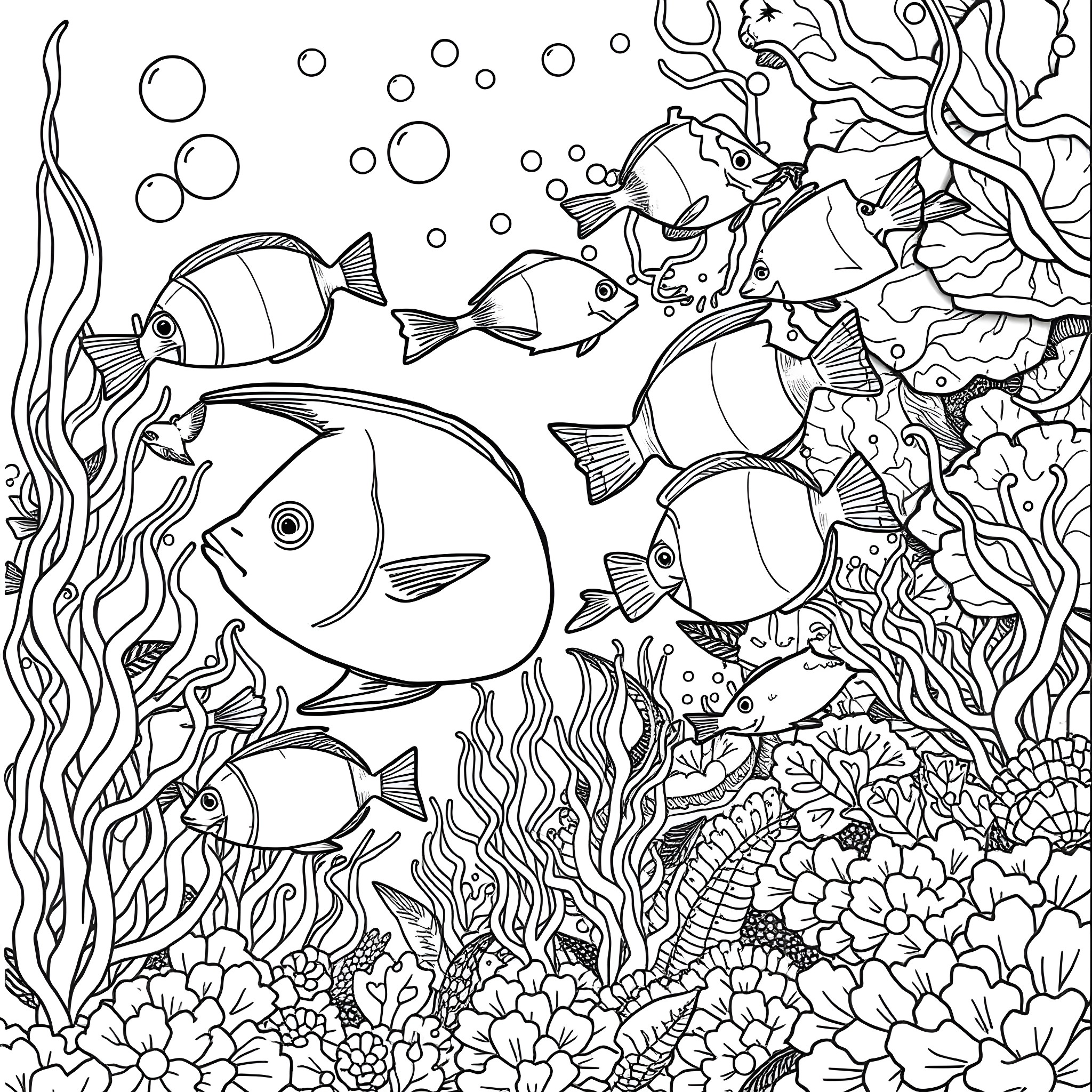 133 Best Fish Coloring Pages (Free Printable PDFs)