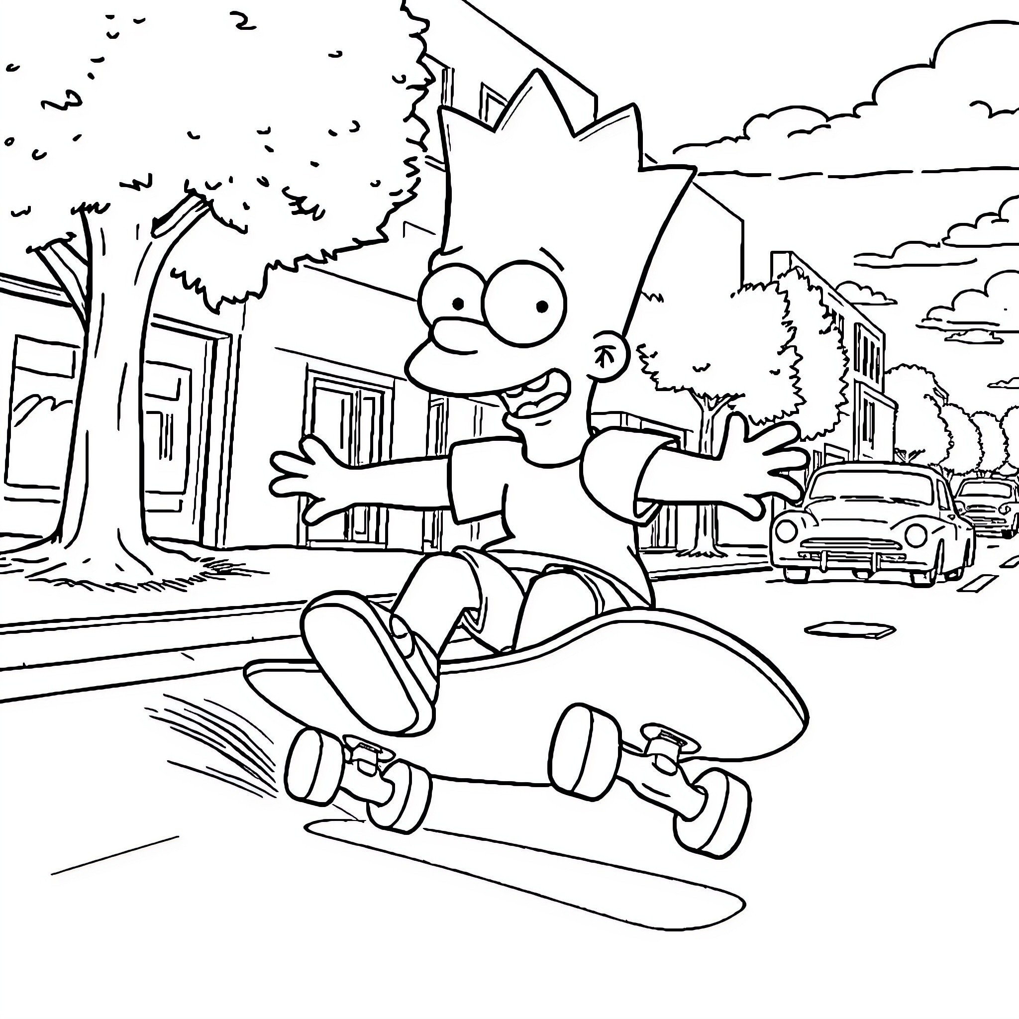 116 Best Bart Simpson Coloring Pages (Free Printable PDFs)