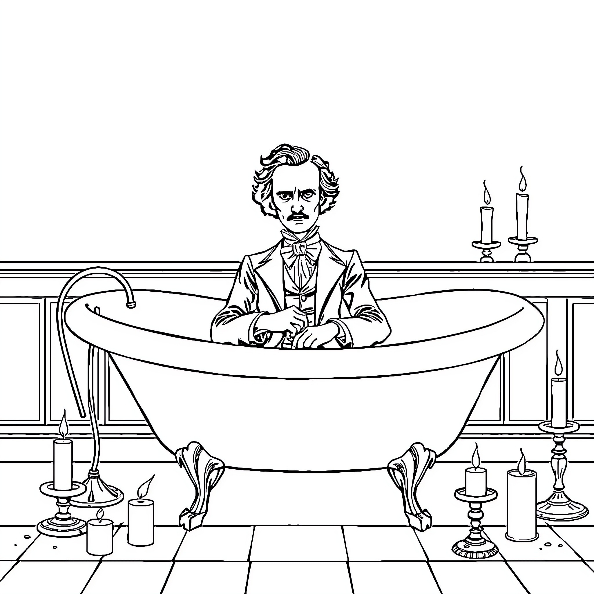 Best Edgar Allan Poe Coloring Pages (Free Printable PDF)