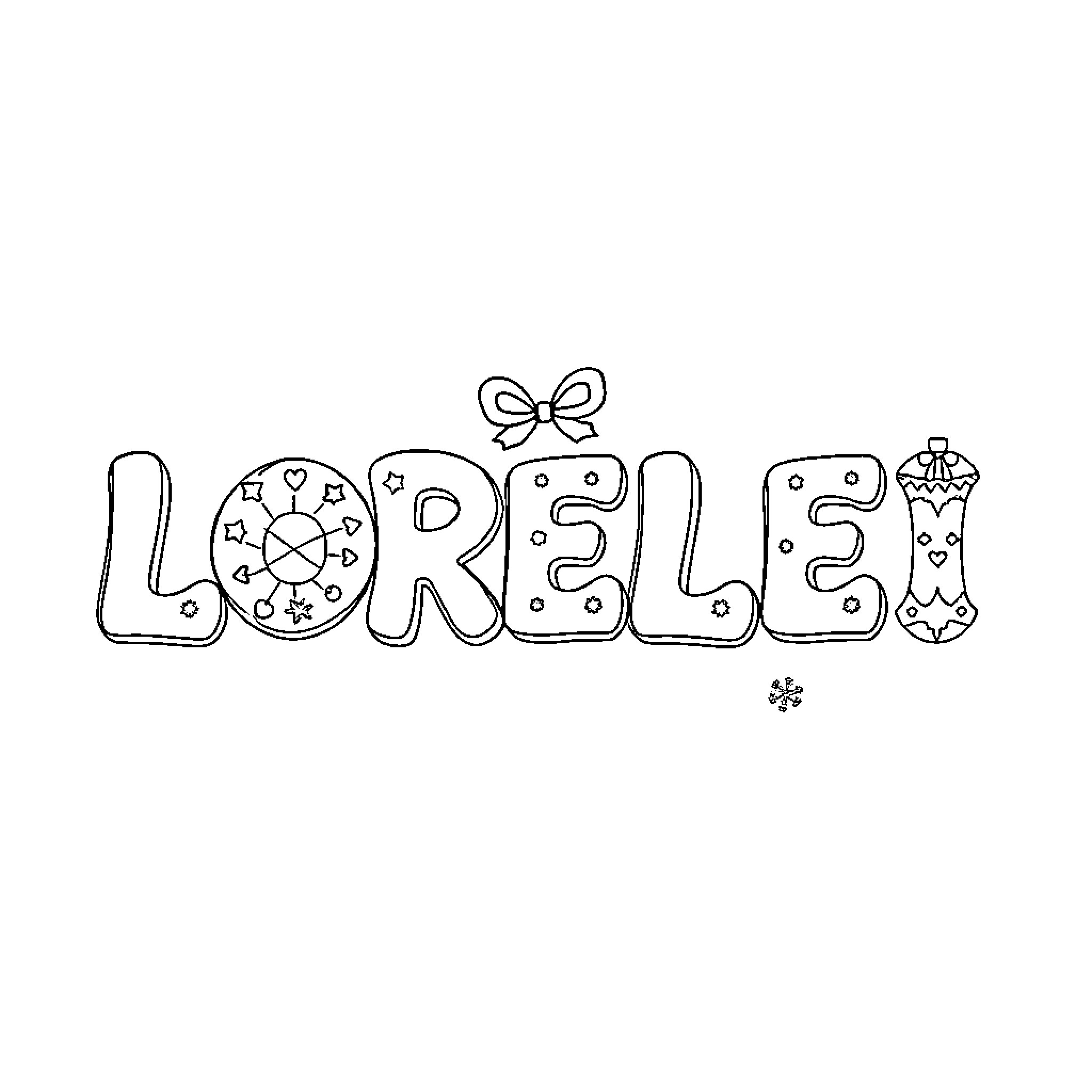 Lorelei's Whimsical Artwork Coloring Page (free black-and-white line drawing printable PDF for all, from beginners to advanced learners, including children, teens, adults, and seniors)