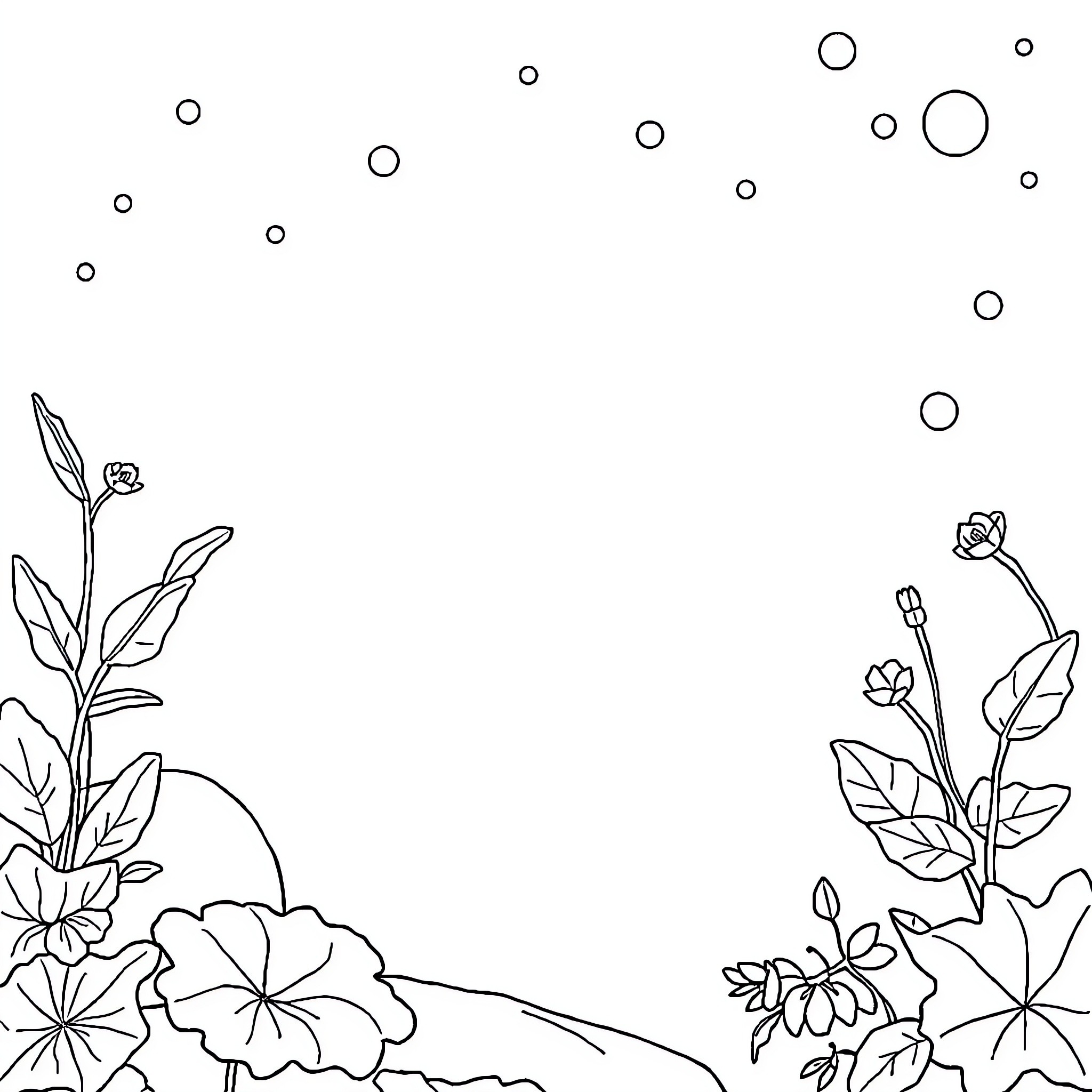 Book of Flowers in Bloom Coloring Page (free black-and-white line drawing printable PDF for all, from beginners to advanced learners, including children, teens, adults, and seniors)