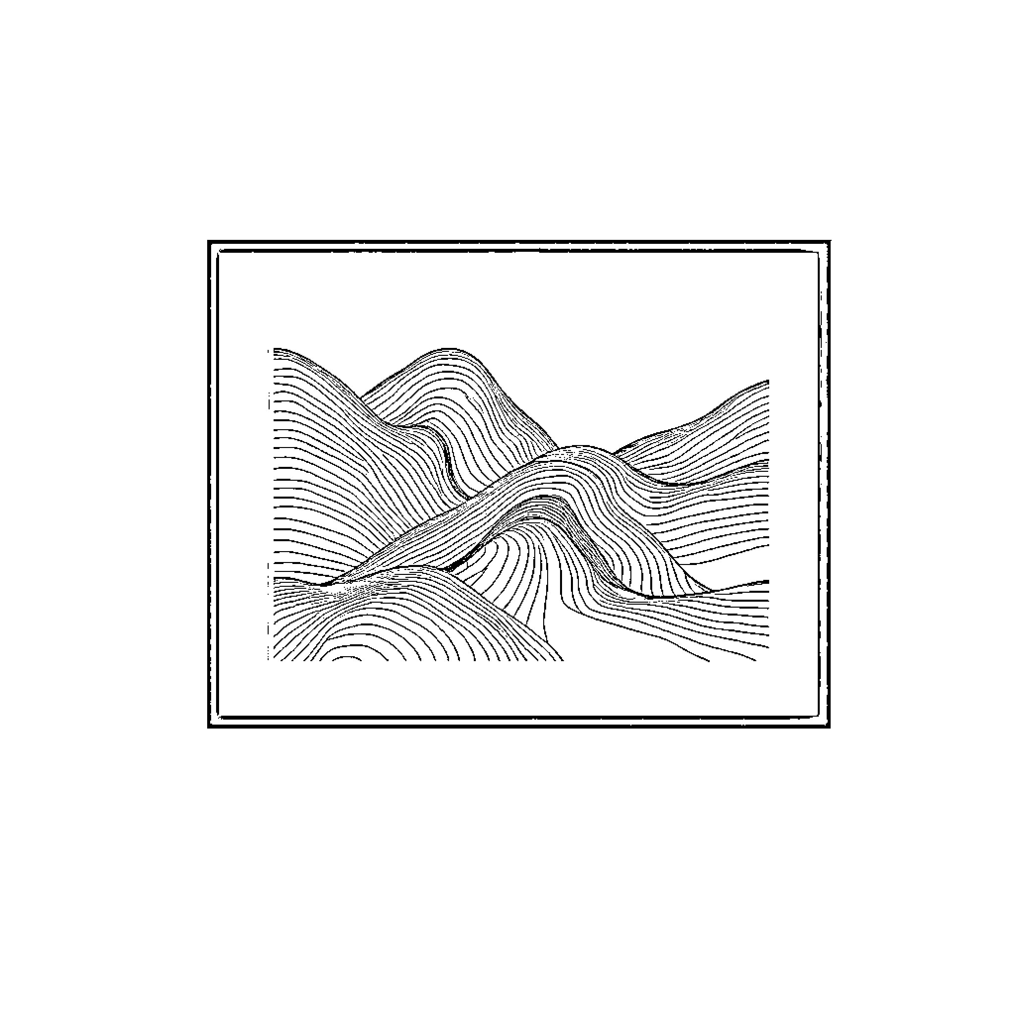 Art of Abstract Mountain Landscape Coloring Page (free black-and-white line drawing printable PDF for all, from beginners to advanced learners, including children, teens, adults, and seniors)