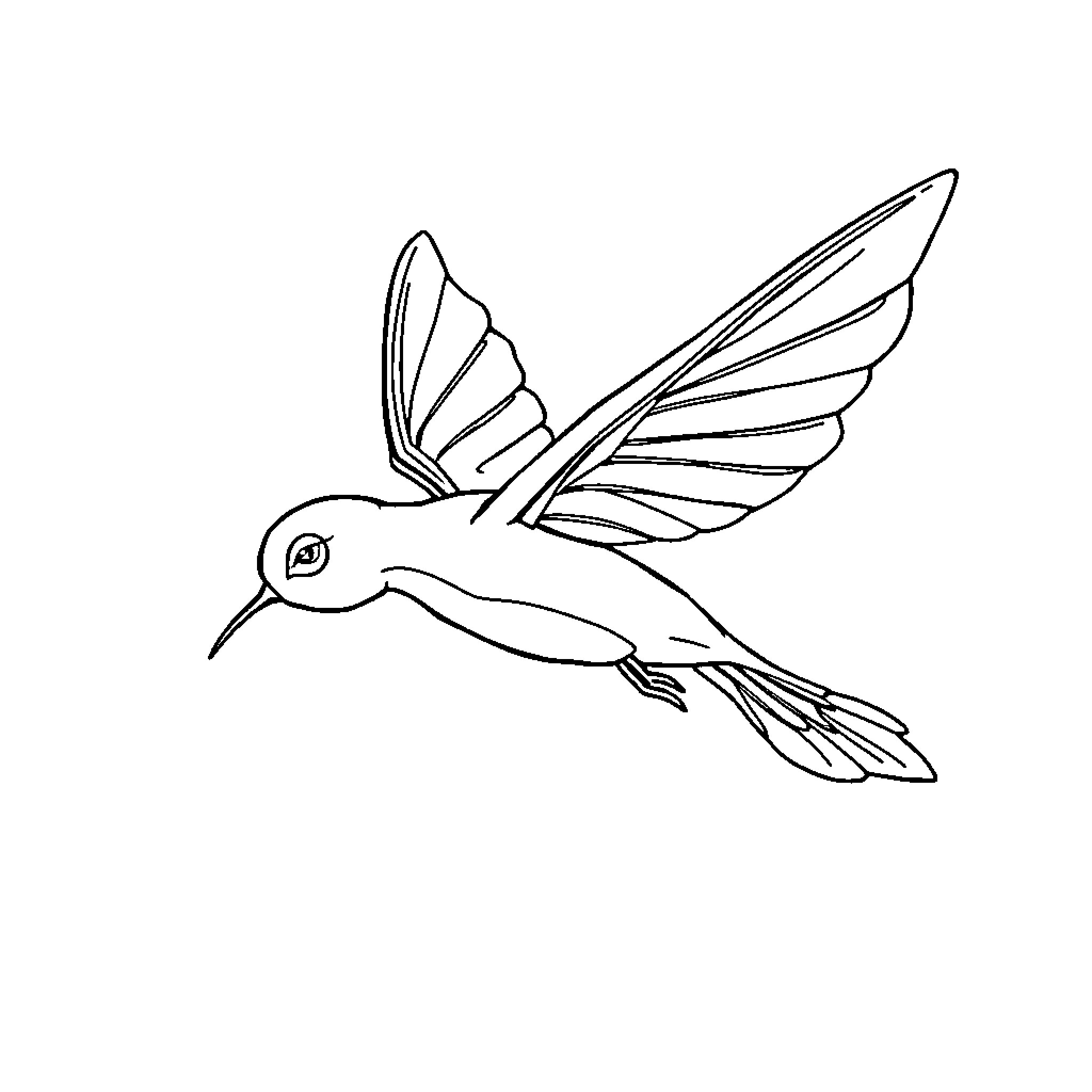 Flygon flying with graceful wings Coloring Page (free black-and-white line drawing printable PDF for all, from beginners to advanced learners, including children, teens, adults, and seniors)