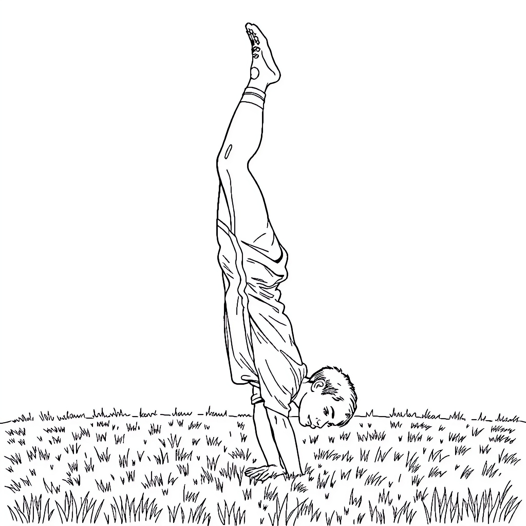Connor Bedard playing joyfully in the field Coloring Page (free black-and-white line drawing printable PDF for all, from beginners to advanced learners, including children, teens, adults, and seniors)