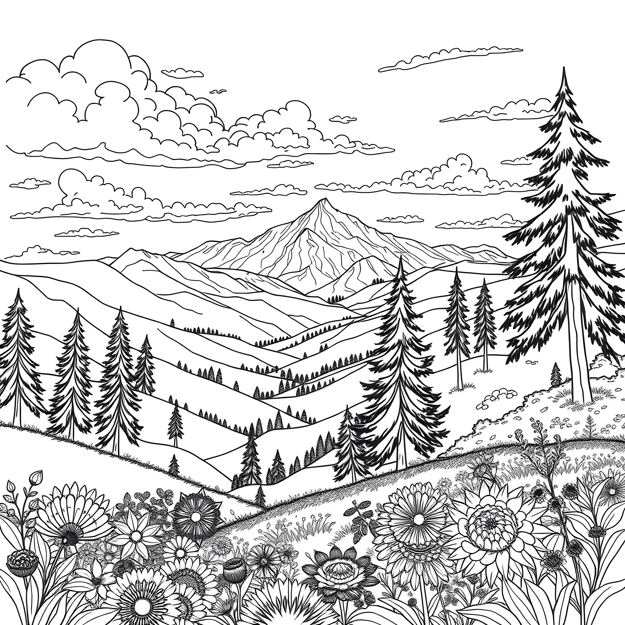 126 Best Nature Coloring Pages (Free Printable PDFs)