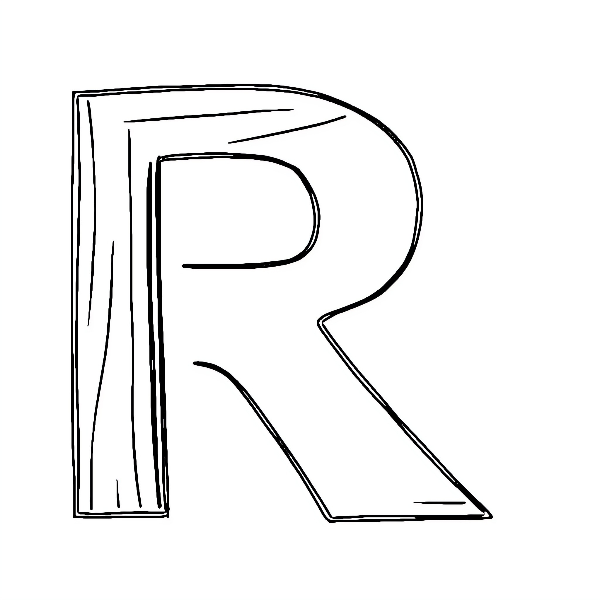 Resolute rectangular rendition Coloring Page (free black-and-white line drawing printable PDF for all, from beginners to advanced learners, including children, teens, adults, and seniors)