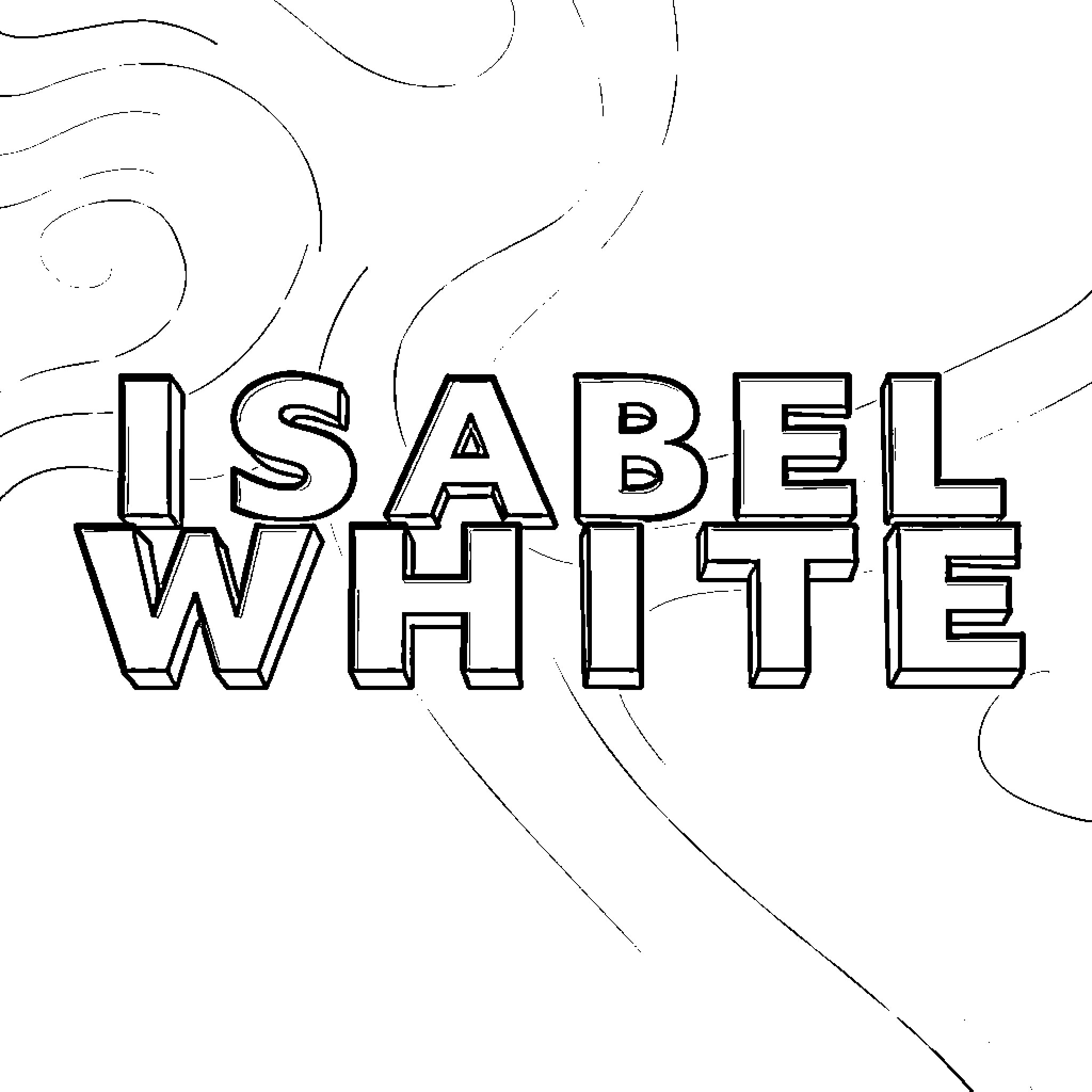 Isabel's Artistic Expression Coloring Page (free black-and-white line drawing printable PDF for all, from beginners to advanced learners, including children, teens, adults, and seniors)