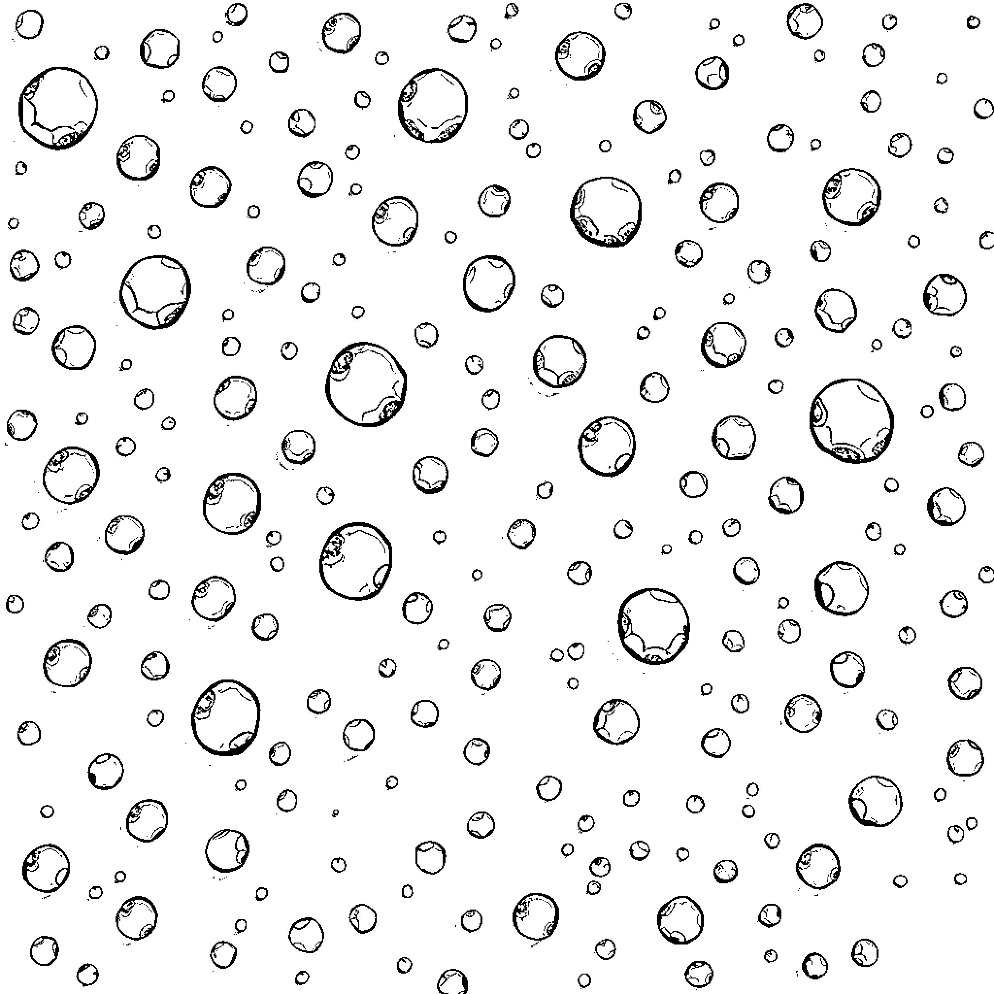 Raindrop patterns in abstract illustration Coloring Page (free black-and-white line drawing printable PDF for all, from beginners to advanced learners, including children, teens, adults, and seniors)