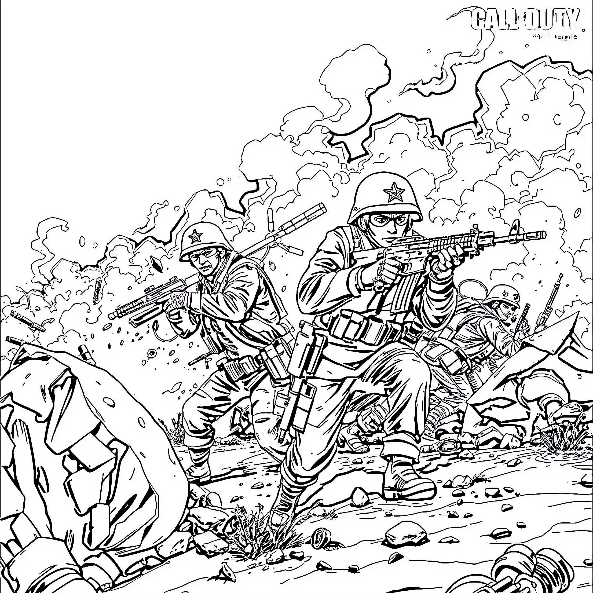 Best Call of Duty Coloring Pages (Free Printable PDF)