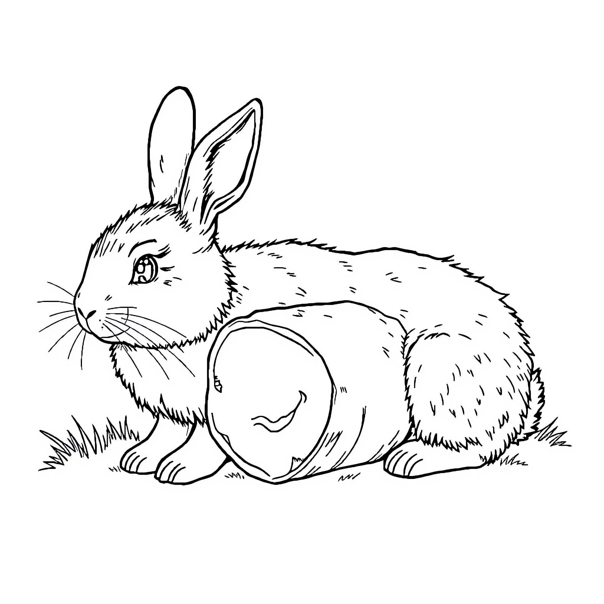 Lion resting in the wild Coloring Page (free black-and-white line drawing printable PDF for all, from beginners to advanced learners, including children, teens, adults, and seniors)