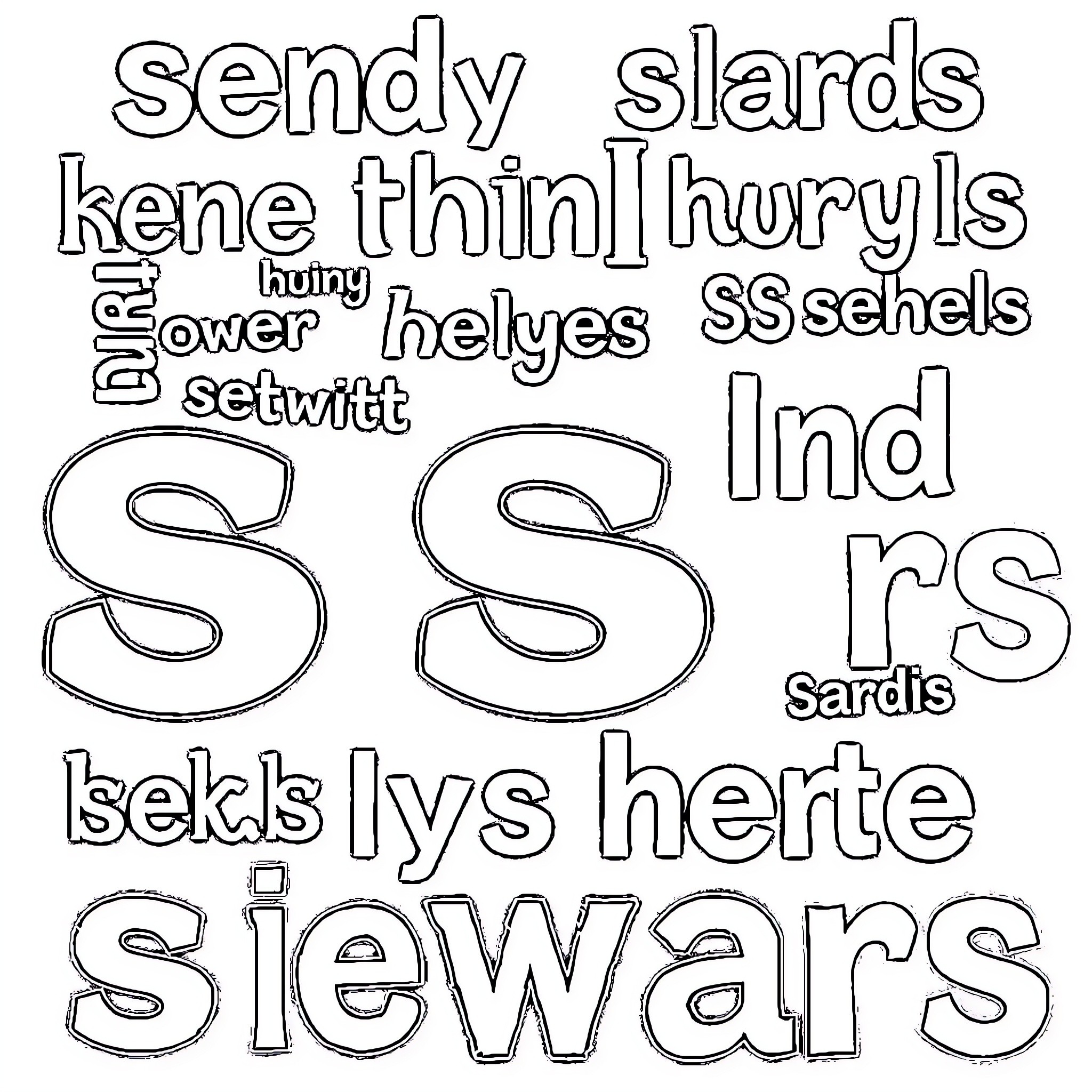 Sendy Siaras kene thinl Huryls being lower Helyes SS schels Set with SS Sbekis lys herte Siewars Coloring Page (free black-and-white line drawing printable PDF for all, from beginners to advanced learners, including children, teens, adults, and seniors)