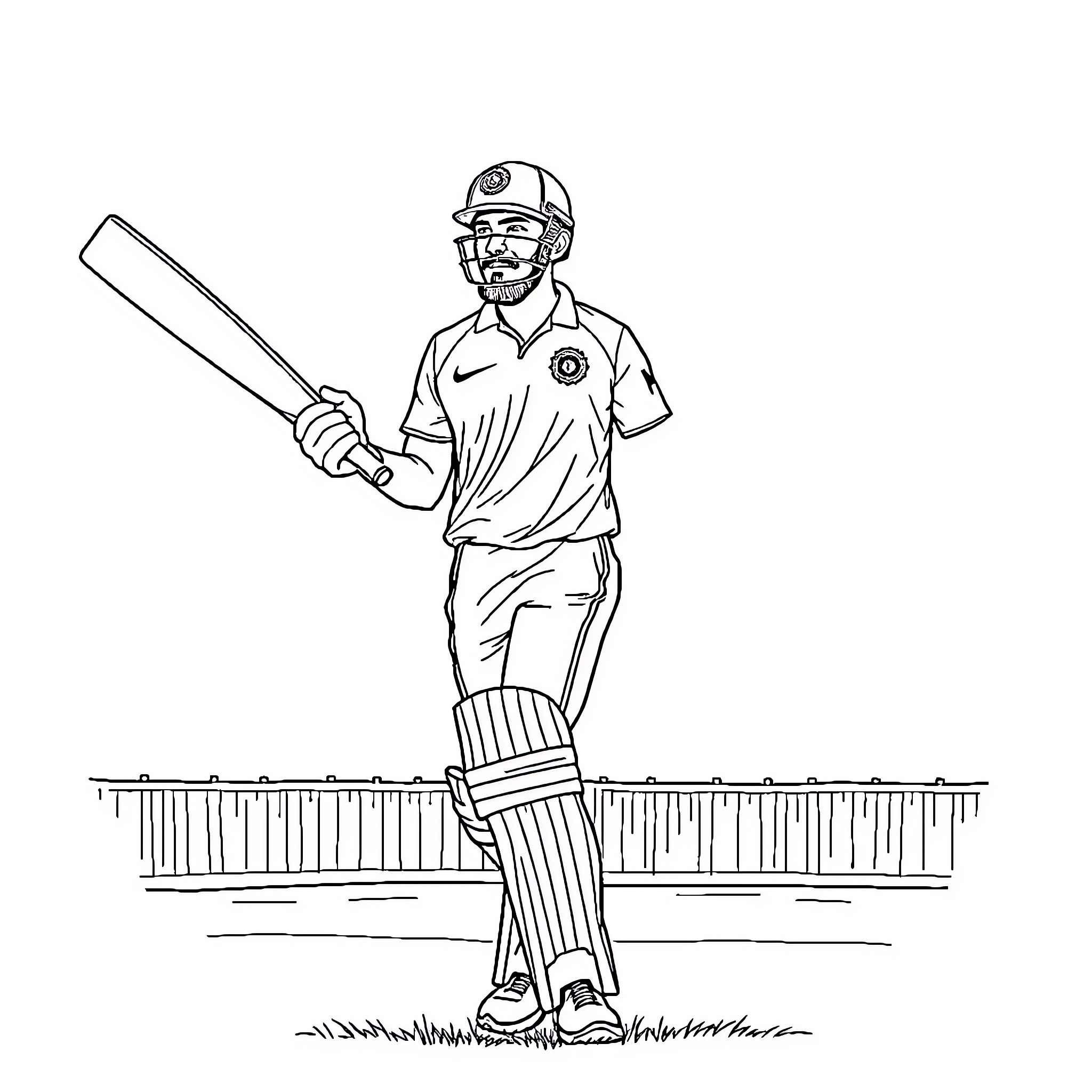 Best Virat Kohli Coloring Pages (Free Printable PDF)