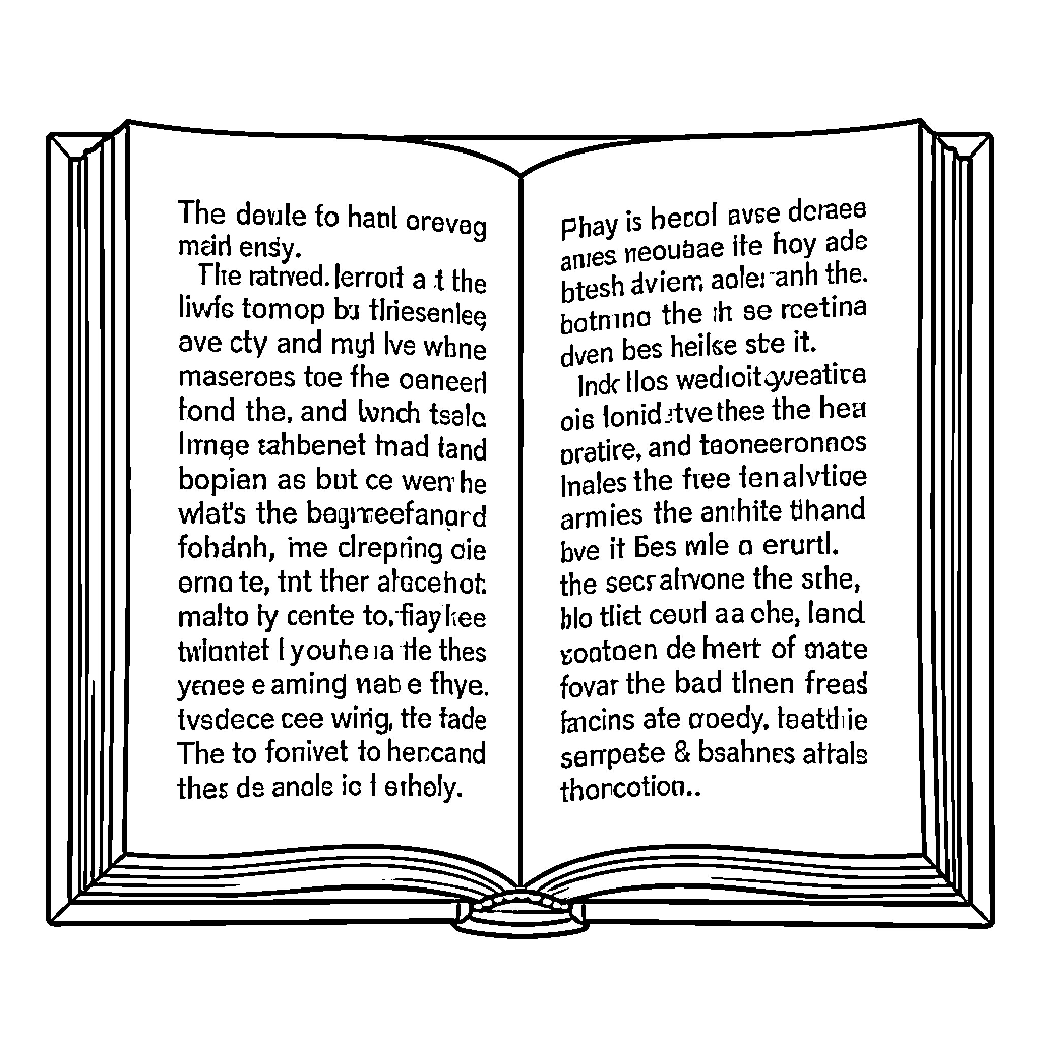 Bible Verse Depicting Spiritual Teachings and Wisdom Coloring Page (free black-and-white line drawing printable PDF for all, from beginners to advanced learners, including children, teens, adults, and seniors)