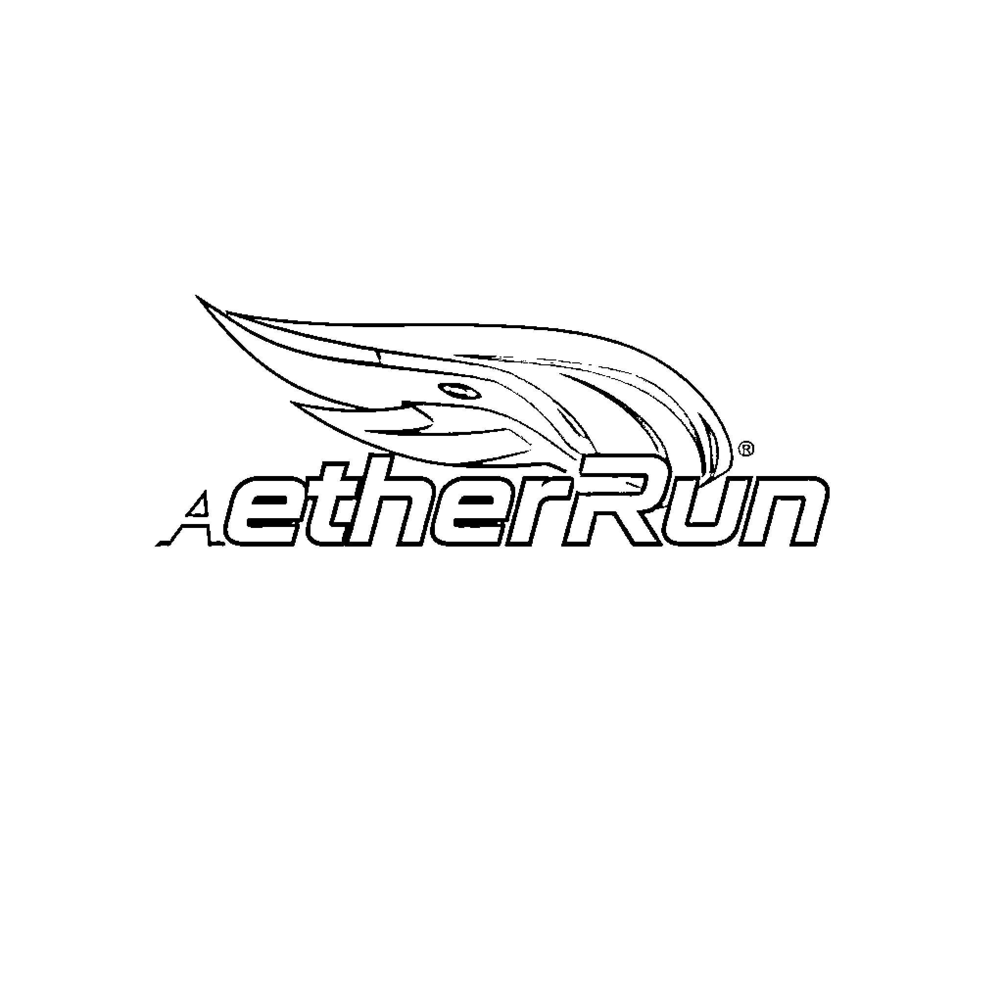 Logo of running athlete in motion Coloring Page (free black-and-white line drawing printable PDF for all, from beginners to advanced learners, including children, teens, adults, and seniors)