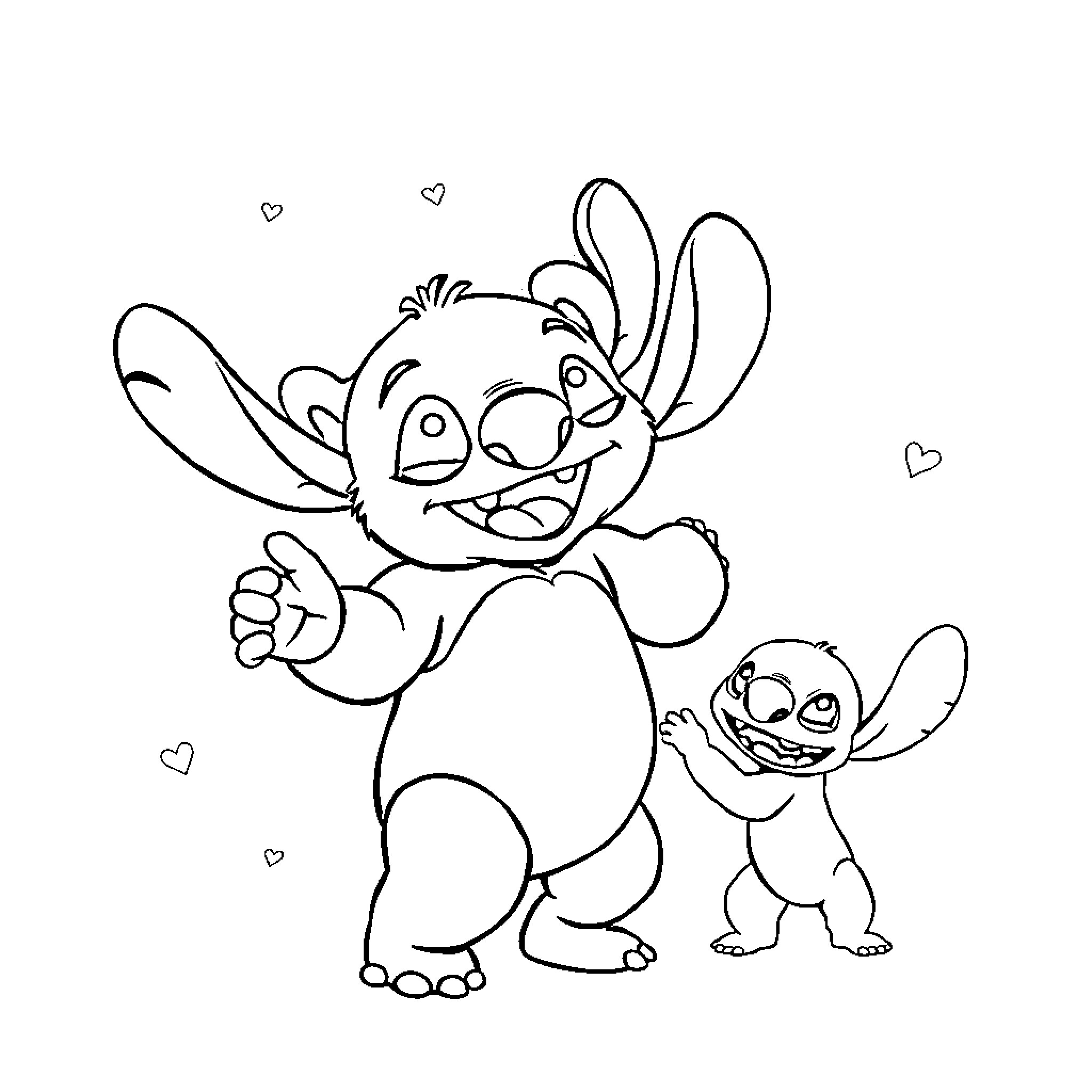 Panda friends having a playful moment Coloring Page (free black-and-white line drawing printable PDF for all, from beginners to advanced learners, including children, teens, adults, and seniors)