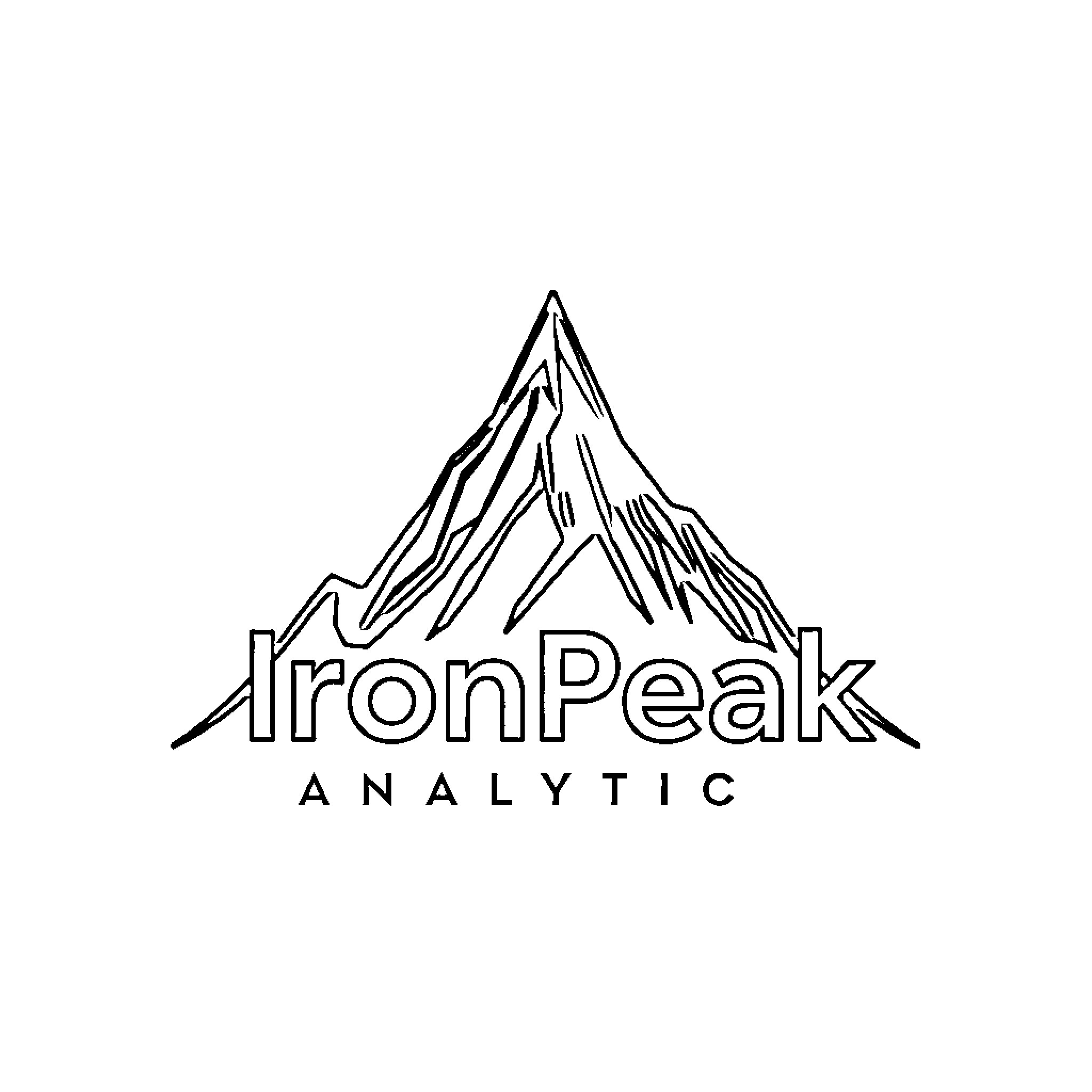 Mountain Silhouette with Company Name Coloring Page (free black-and-white line drawing printable PDF for all, from beginners to advanced learners, including children, teens, adults, and seniors)