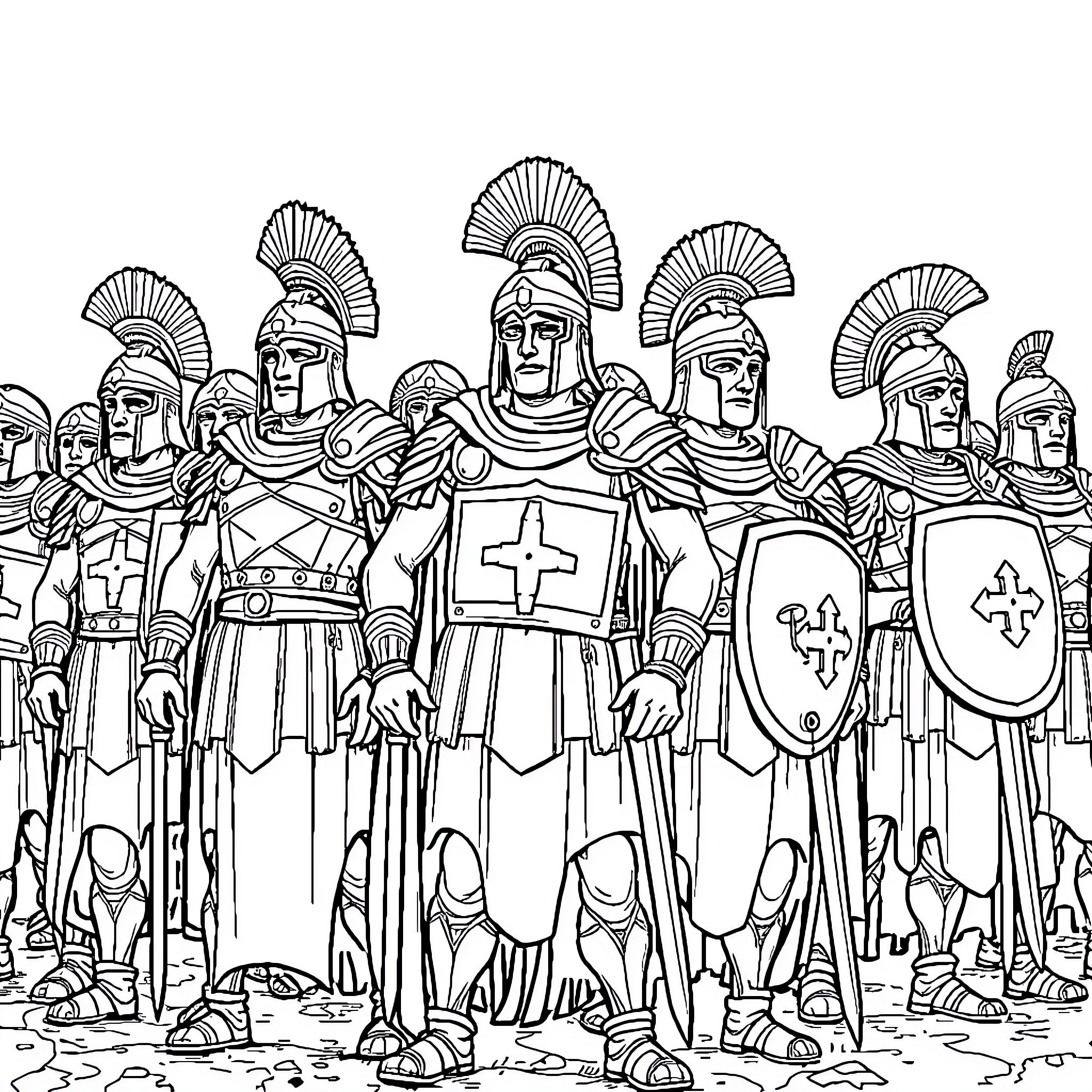 Best Roman Soldier Coloring Pages (Free Printable PDF)