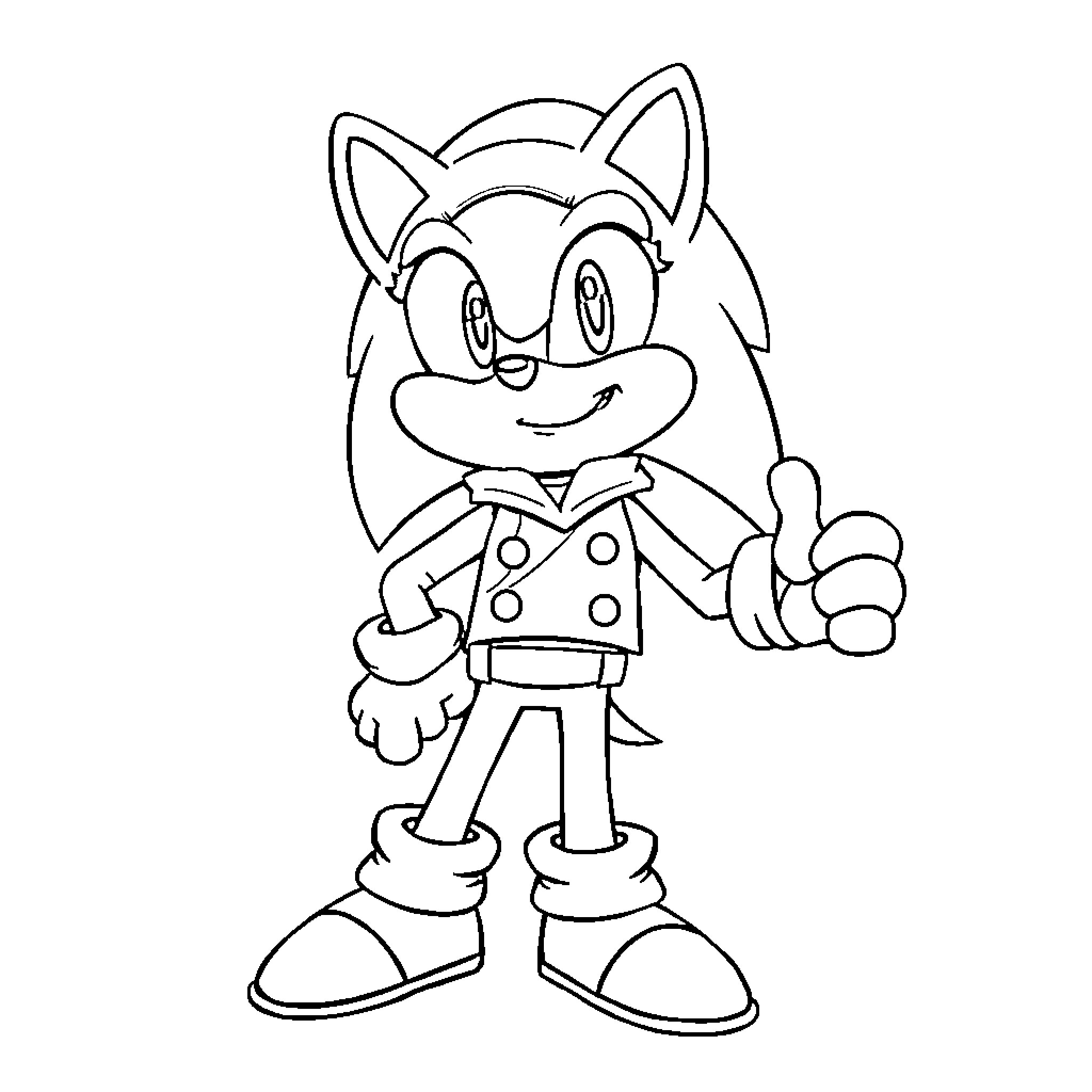 Capuchino's Cheerful Cartoon Character Coloring Page (free black-and-white line drawing printable PDF for all, from beginners to advanced learners, including children, teens, adults, and seniors)