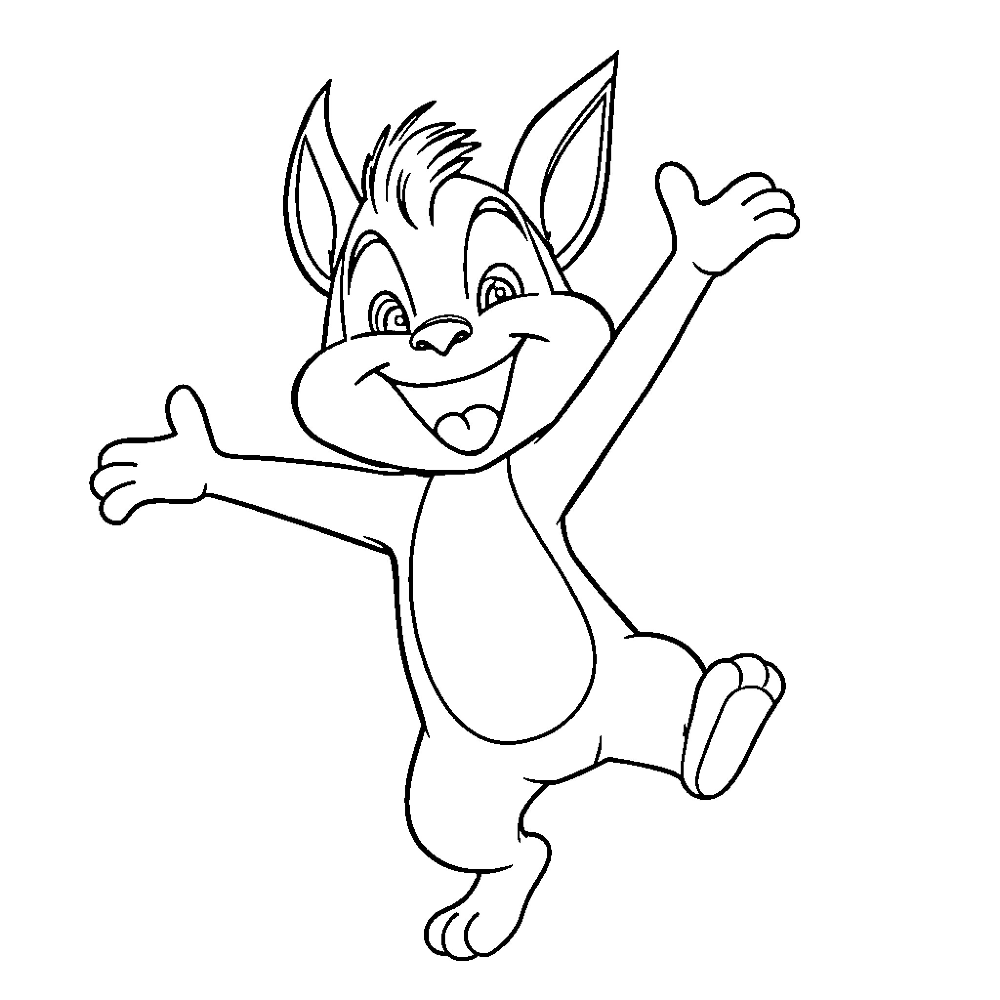 Sprunki's Joyful Dance Coloring Page (free black-and-white line drawing printable PDF for all, from beginners to advanced learners, including children, teens, adults, and seniors)