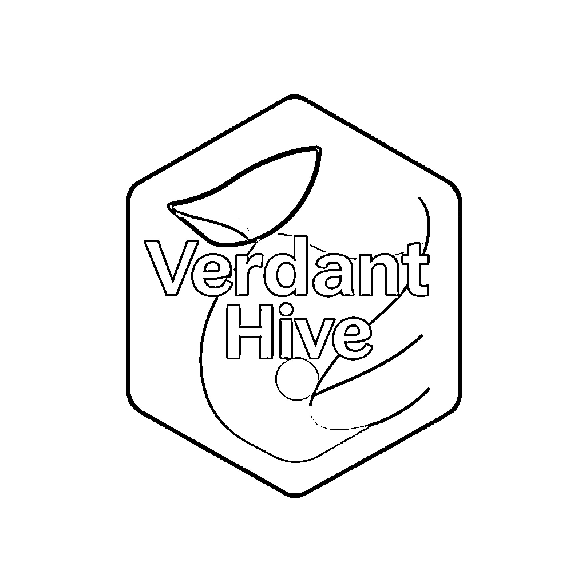 Hive of Verdant community Coloring Page (free black-and-white line drawing printable PDF for all, from beginners to advanced learners, including children, teens, adults, and seniors)