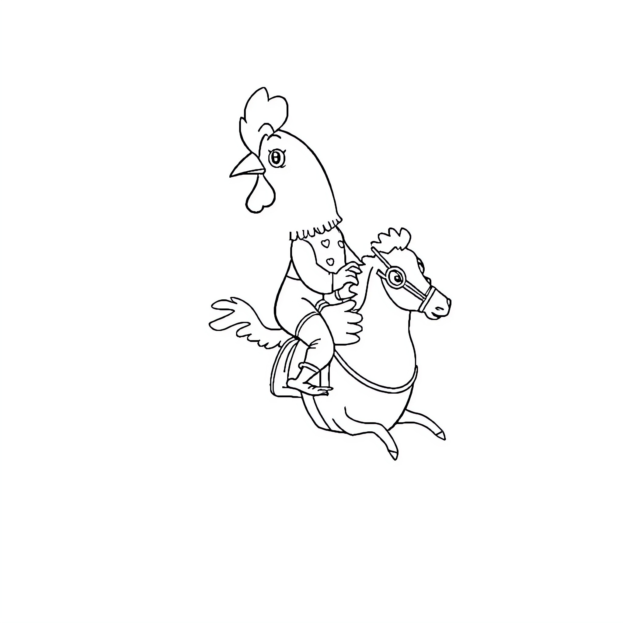 Best Chicken Jockey Coloring Pages (Free Printable PDF)