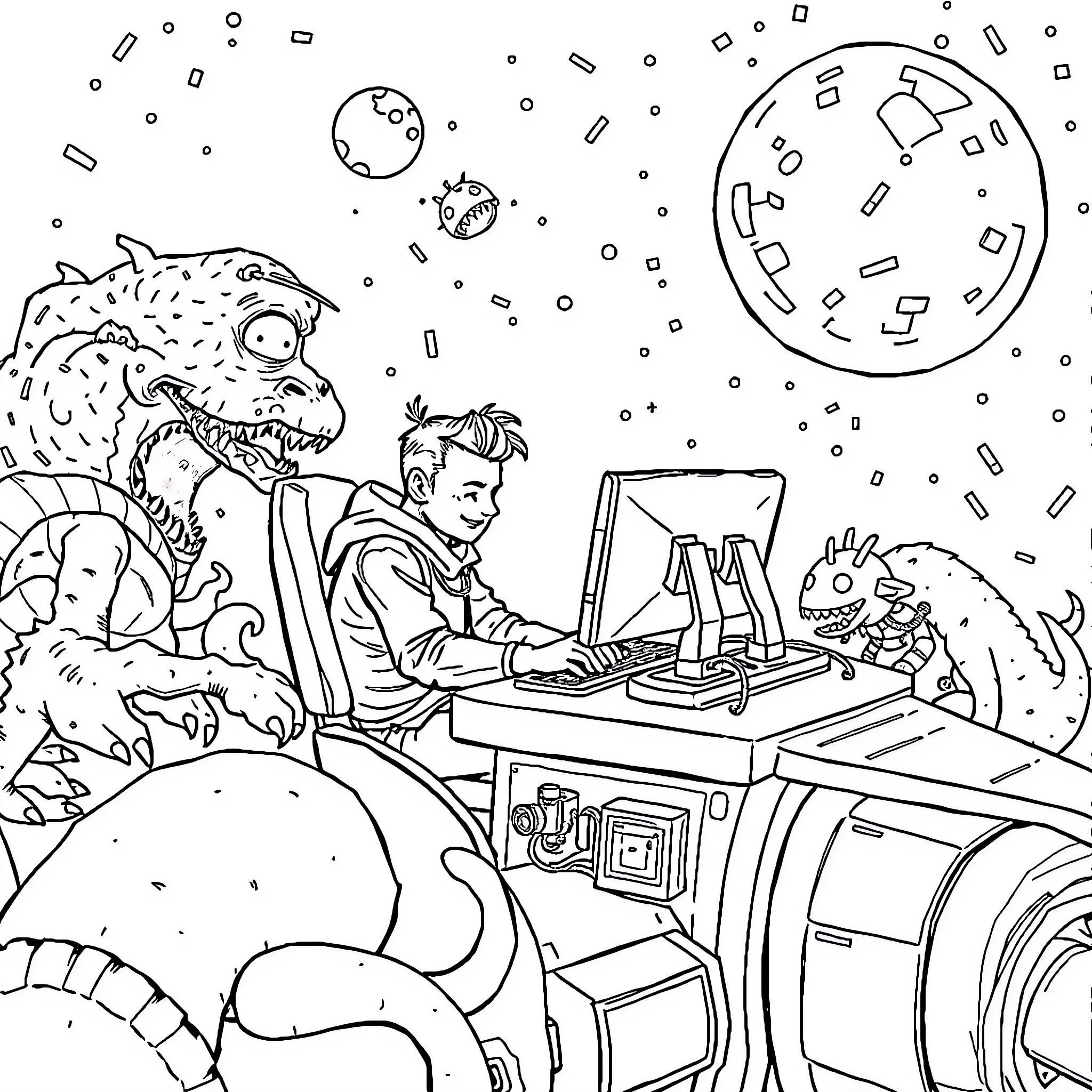 Best Programmer Coloring Pages (Free Printable PDF)