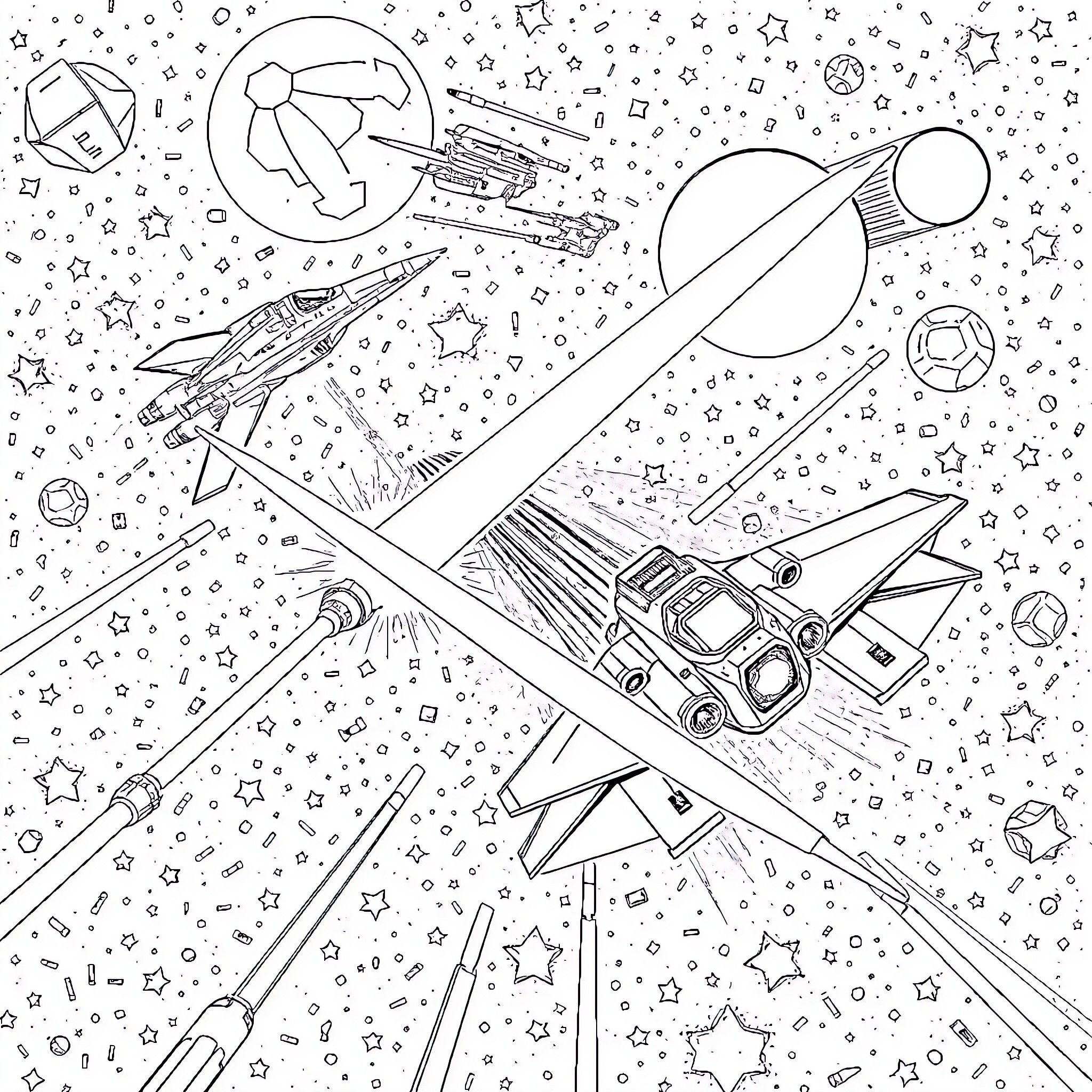 Best Spaceship Coloring Pages (Free Printable PDF)