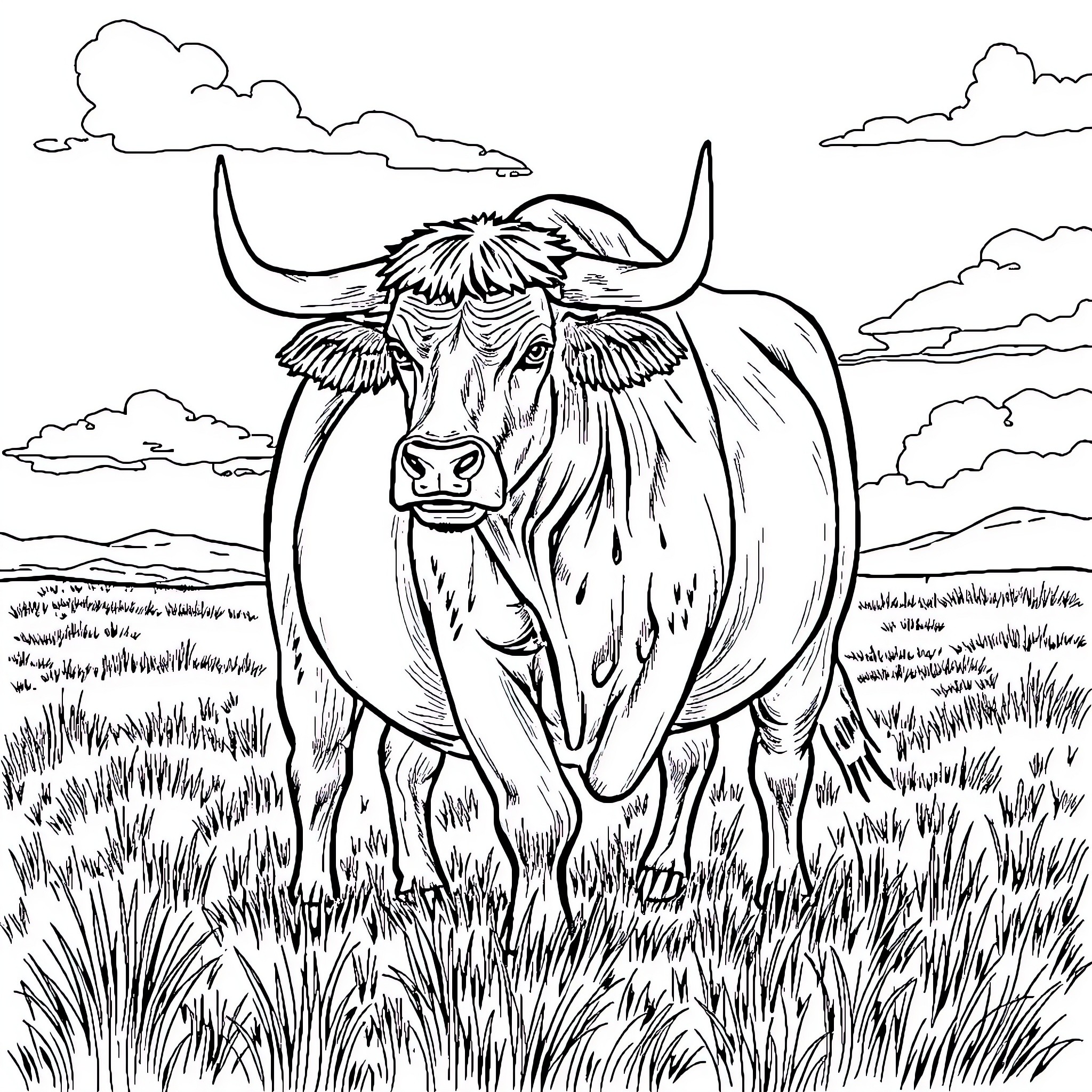 Best Bull Coloring Pages Free Printable PDF 