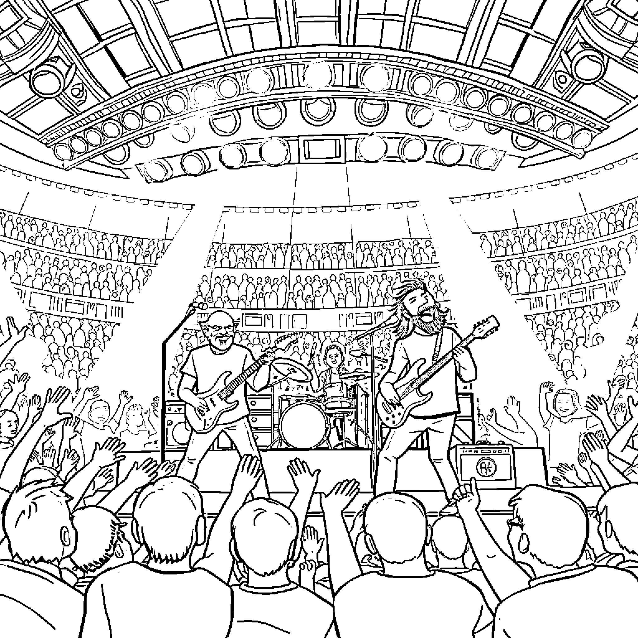 Best Rock Band Coloring Pages (Free Printable PDF)