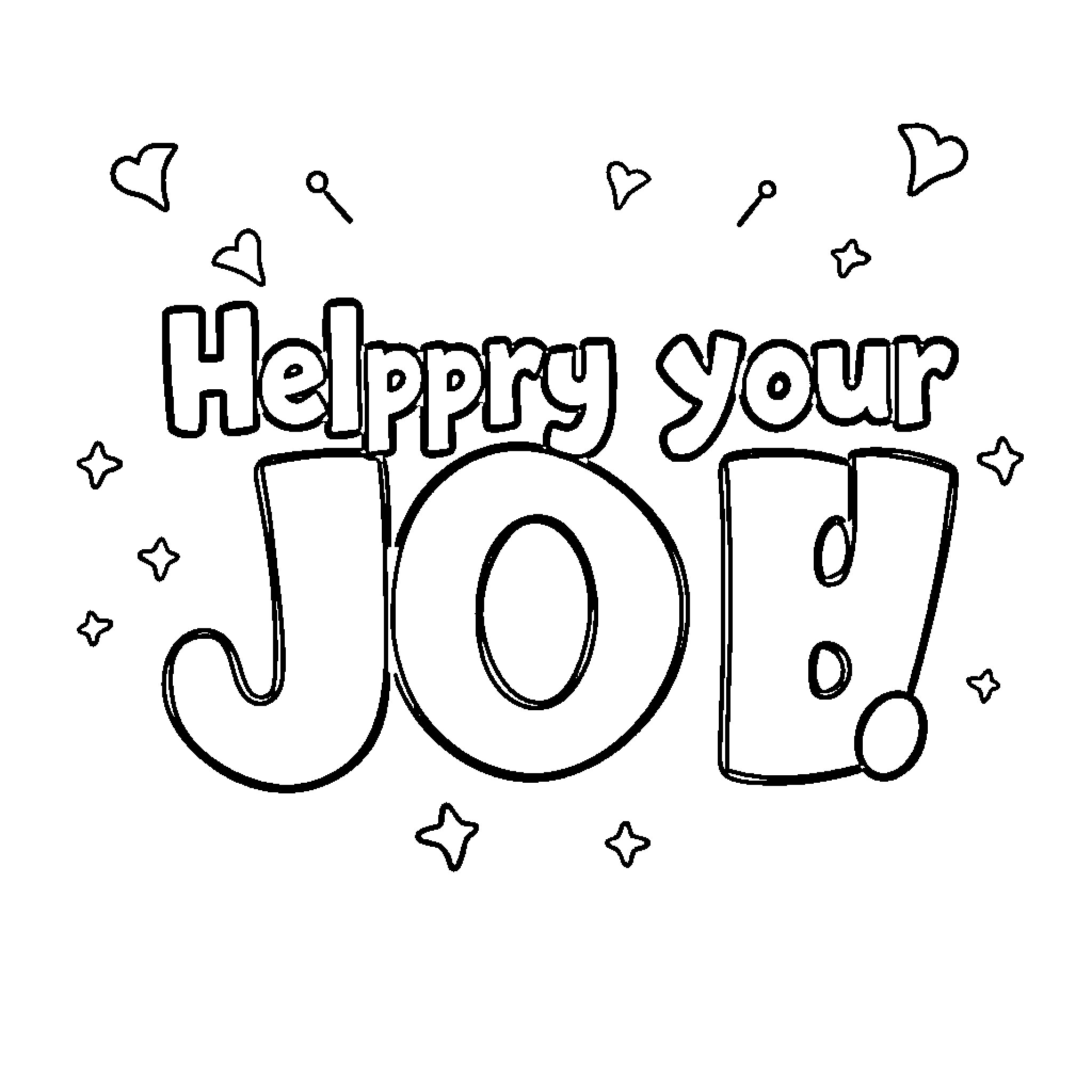 Congratulations for Your Joyous Celebration Coloring Page (free black-and-white line drawing printable PDF for all, from beginners to advanced learners, including children, teens, adults, and seniors)