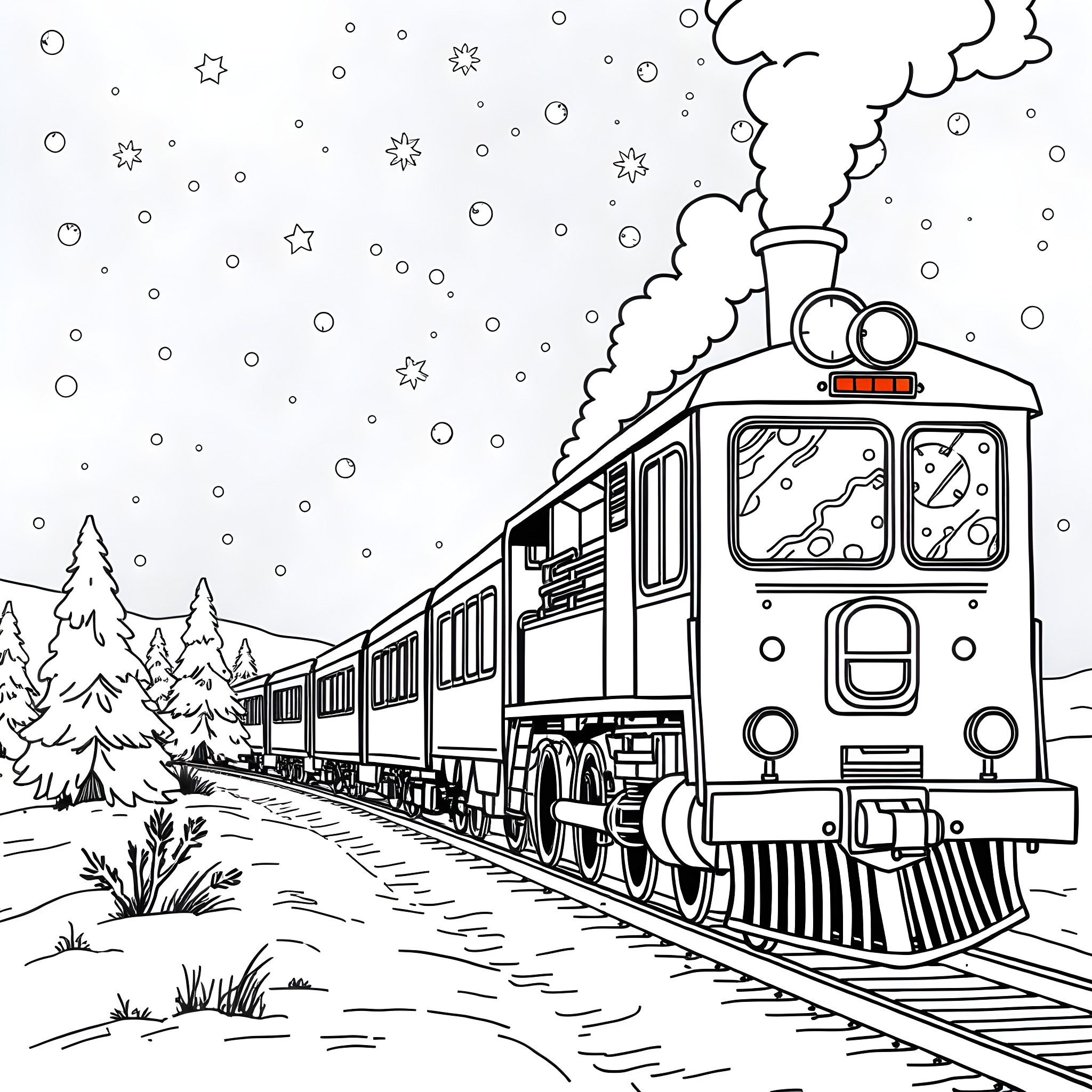 1 Best Polar Express Coloring Pages (Free Printable PDFs)