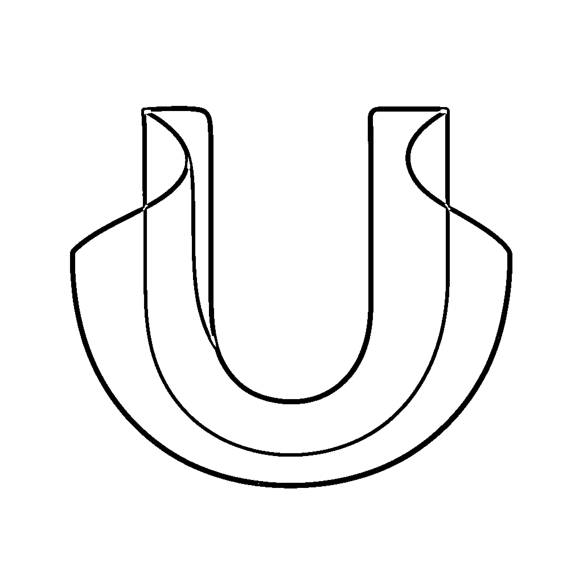Unifying abstract shapes in symmetry Coloring Page (free black-and-white line drawing printable PDF for all, from beginners to advanced learners, including children, teens, adults, and seniors)