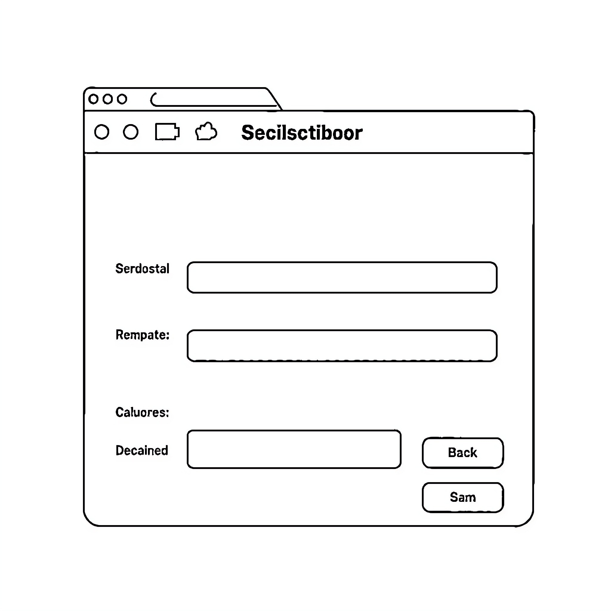Dashboard for secilstiboor application Coloring Page (free black-and-white line drawing printable PDF for all, from beginners to advanced learners, including children, teens, adults, and seniors)