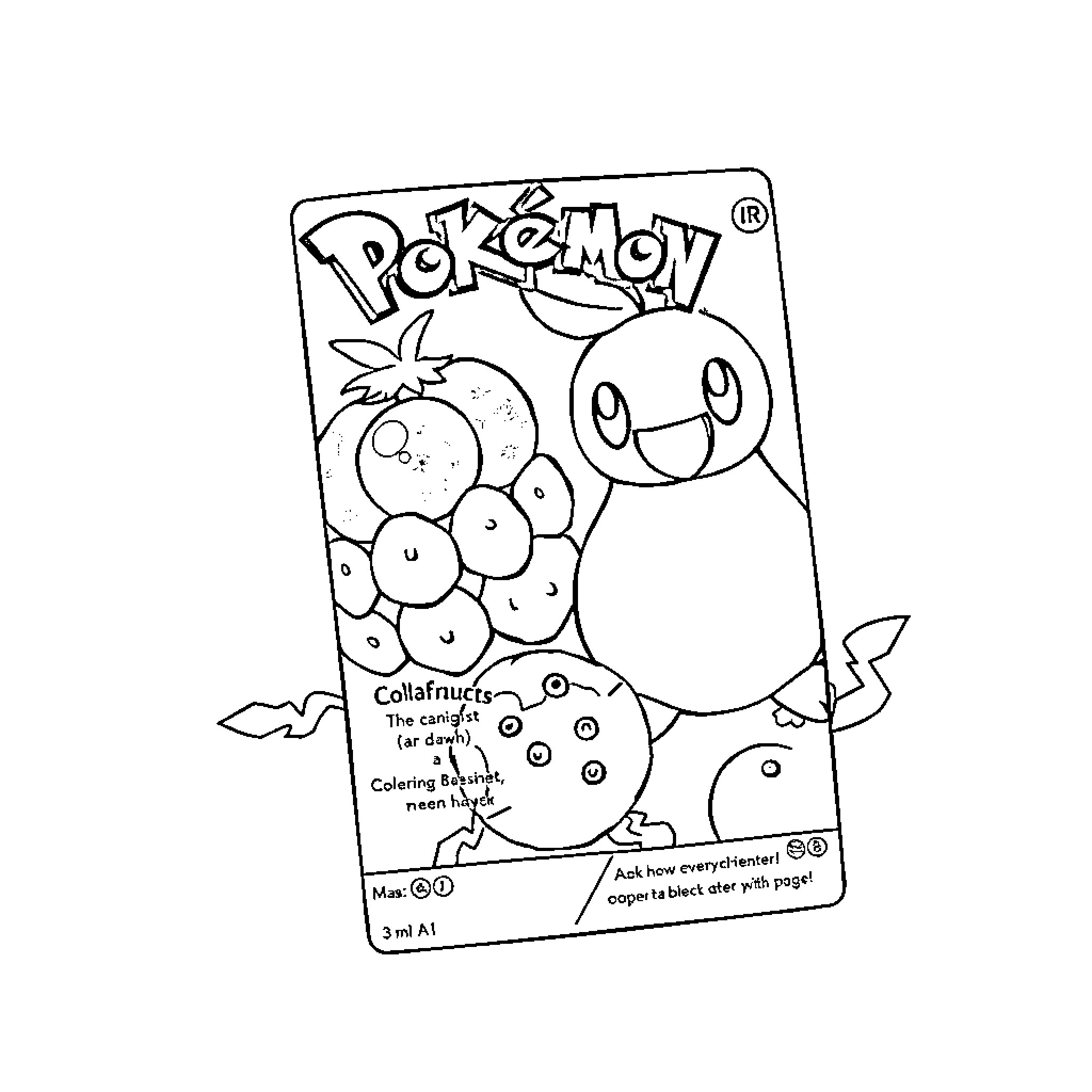 Pokemon coloring book with characters Coloring Page (free black-and-white line drawing printable PDF for all, from beginners to advanced learners, including children, teens, adults, and seniors)