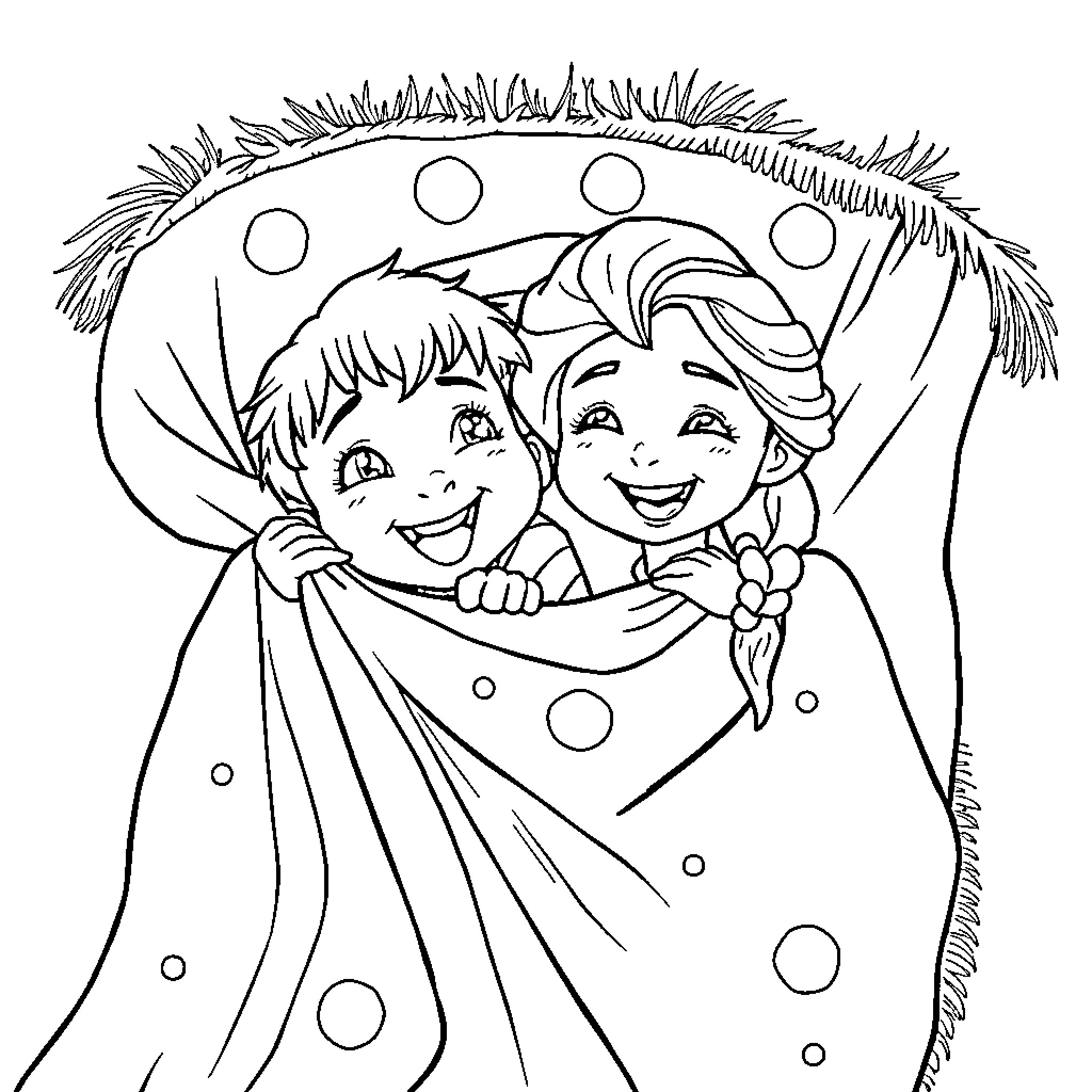 Rumi's Playful Imagination Coloring Page (free black-and-white line drawing printable PDF for all, from beginners to advanced learners, including children, teens, adults, and seniors)