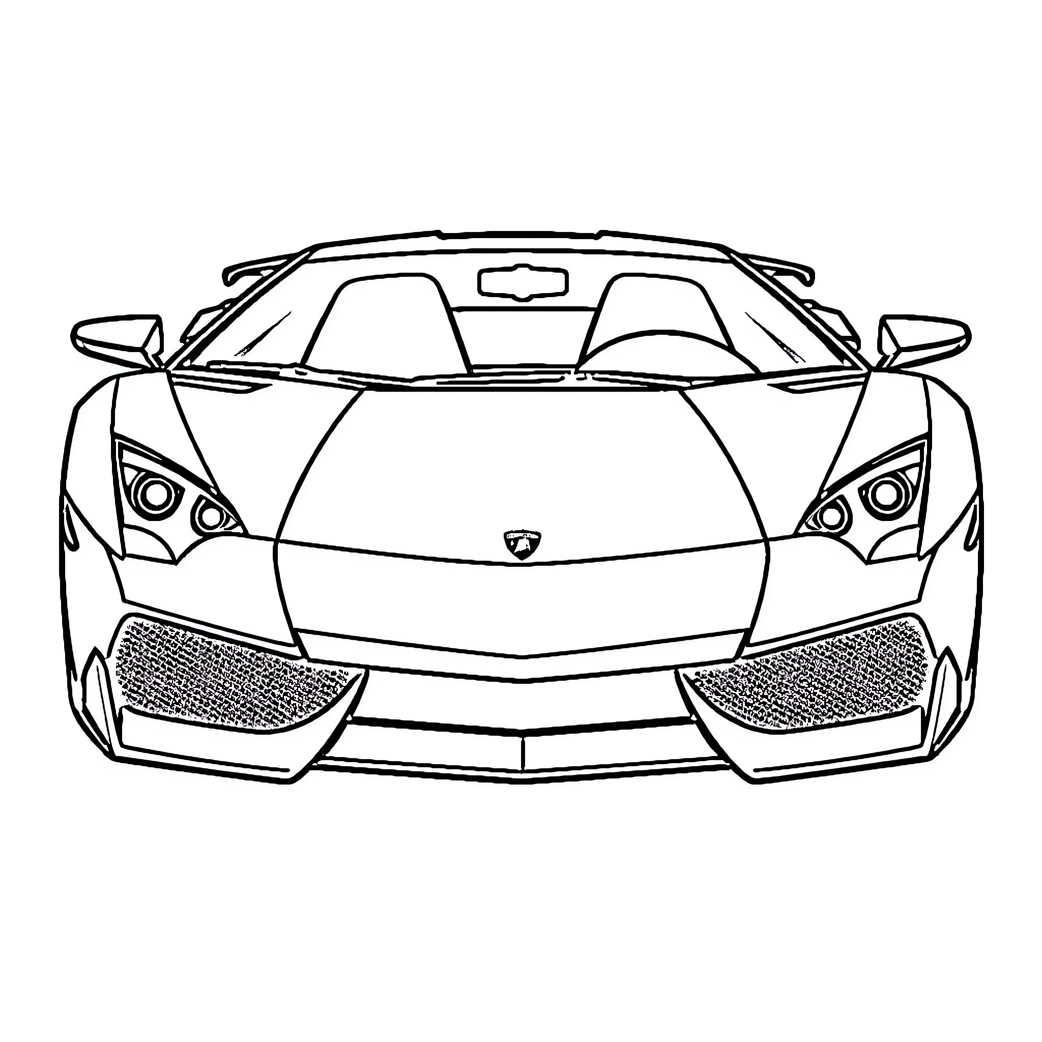 Car speeding down the road Coloring Page (free black-and-white line drawing printable PDF for all, from beginners to advanced learners, including children, teens, adults, and seniors)