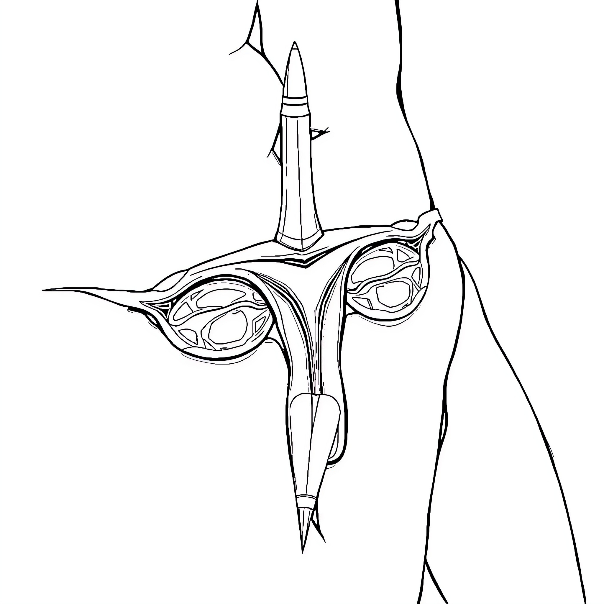 Male Reproductive System Anatomical Diagram Coloring Page (free black-and-white line drawing printable PDF for all, from beginners to advanced learners, including children, teens, adults, and seniors)