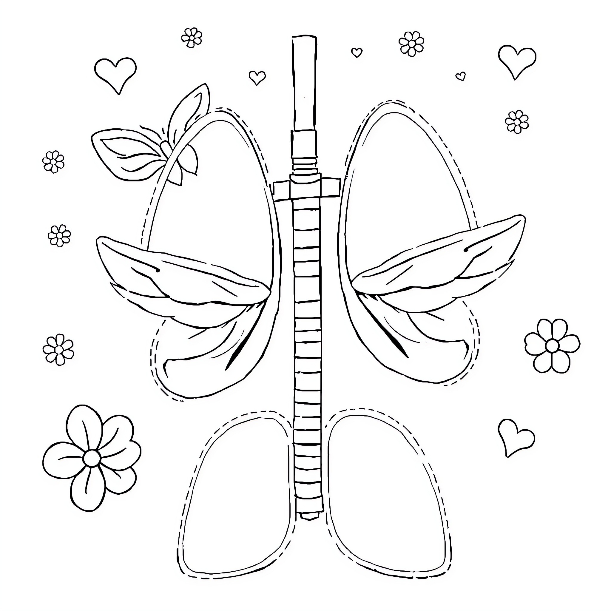 Labyrinth of Whimsical Butterfly Wings Coloring Page (free black-and-white line drawing printable PDF for all, from beginners to advanced learners, including children, teens, adults, and seniors)