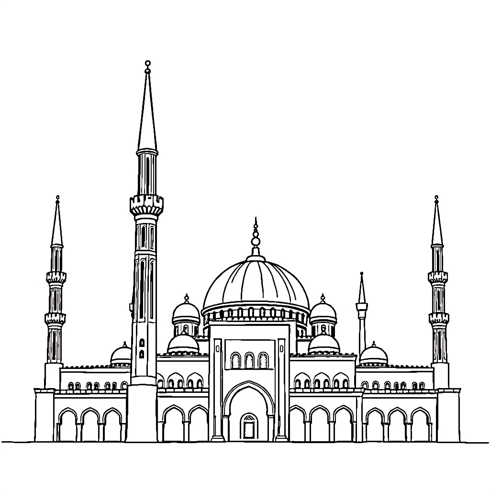 Best Mosque Coloring Pages (Free Printable PDF)