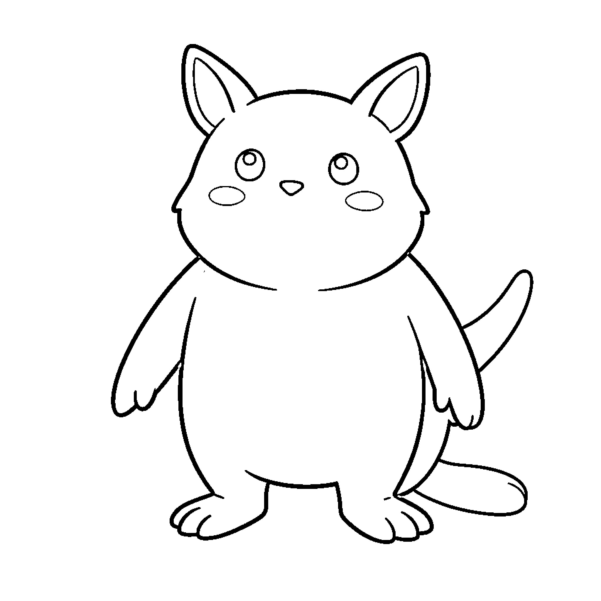 Toothless cute kitten looking upward with curiosity Coloring Page (free black-and-white line drawing printable PDF for all, from beginners to advanced learners, including children, teens, adults, and seniors)