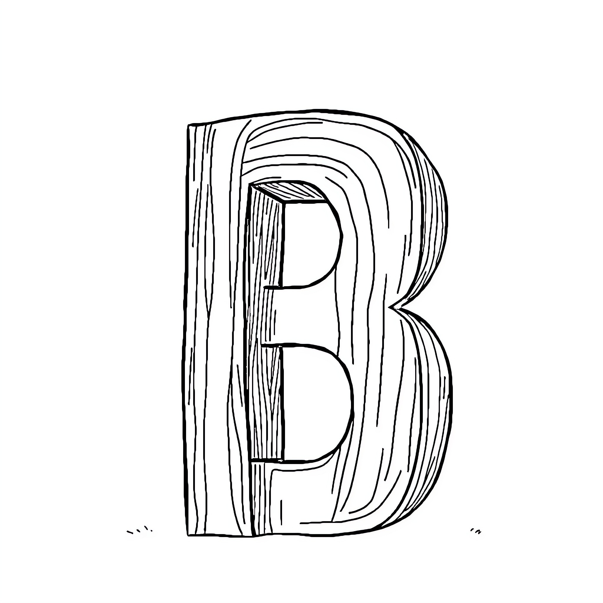 Boldly Branded Lettering in Black and White Coloring Page (free black-and-white line drawing printable PDF for all, from beginners to advanced learners, including children, teens, adults, and seniors)