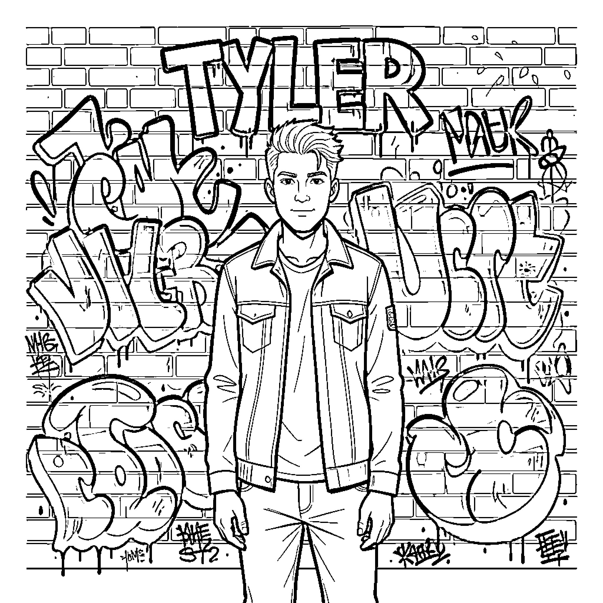 Color Tyler Cartoon Best Tyler Coloring Pages (Free Printable PDF)