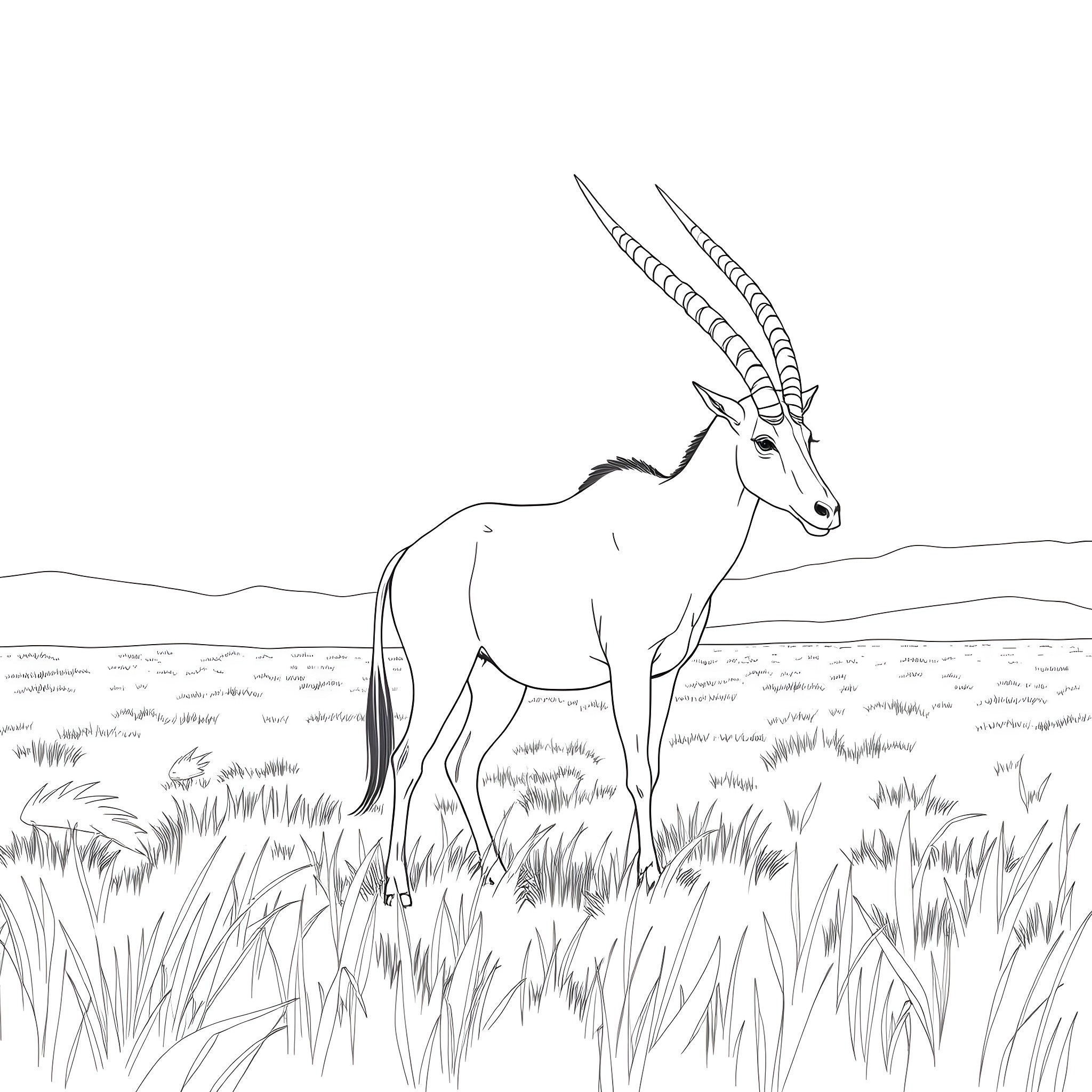 Best Oryx Coloring Pages Free Printable PDF 