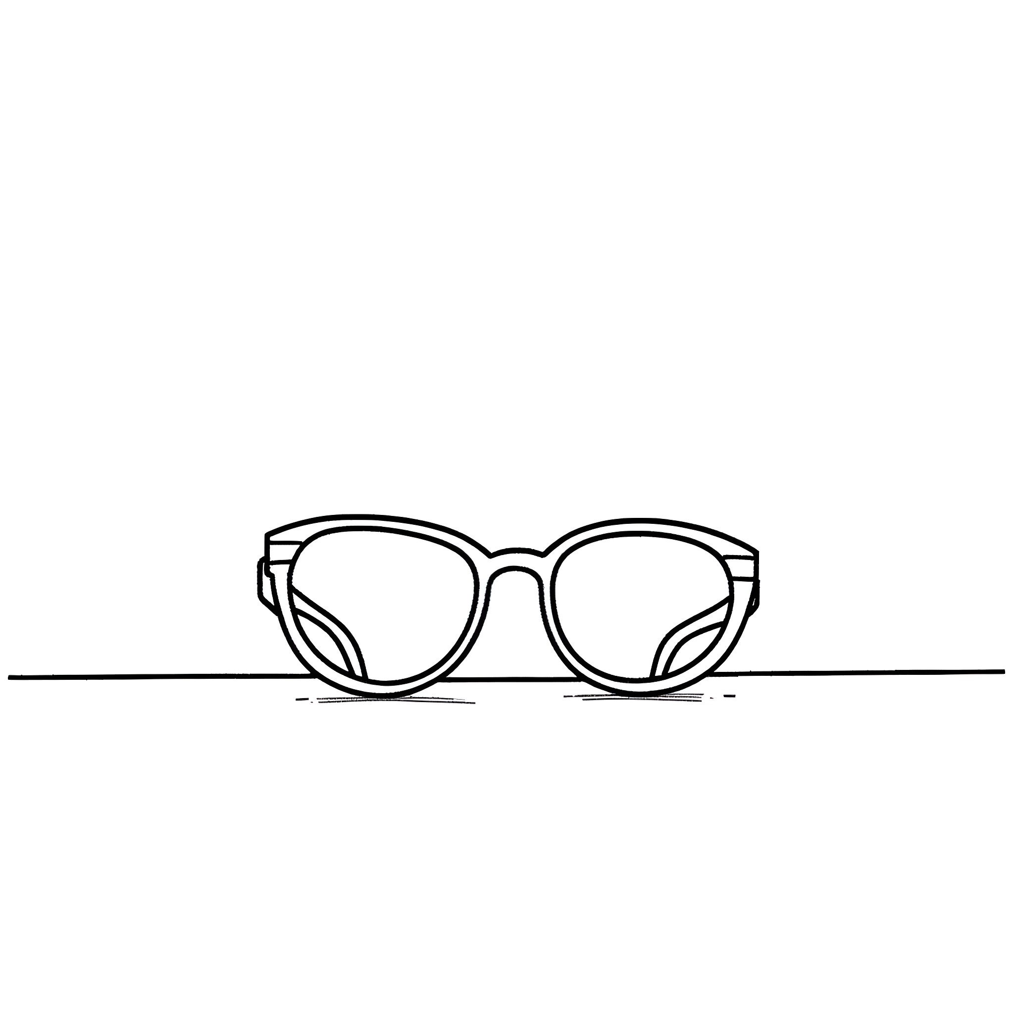 Glasses on abstract background Coloring Page (free black-and-white line drawing printable PDF for all, from beginners to advanced learners, including children, teens, adults, and seniors)