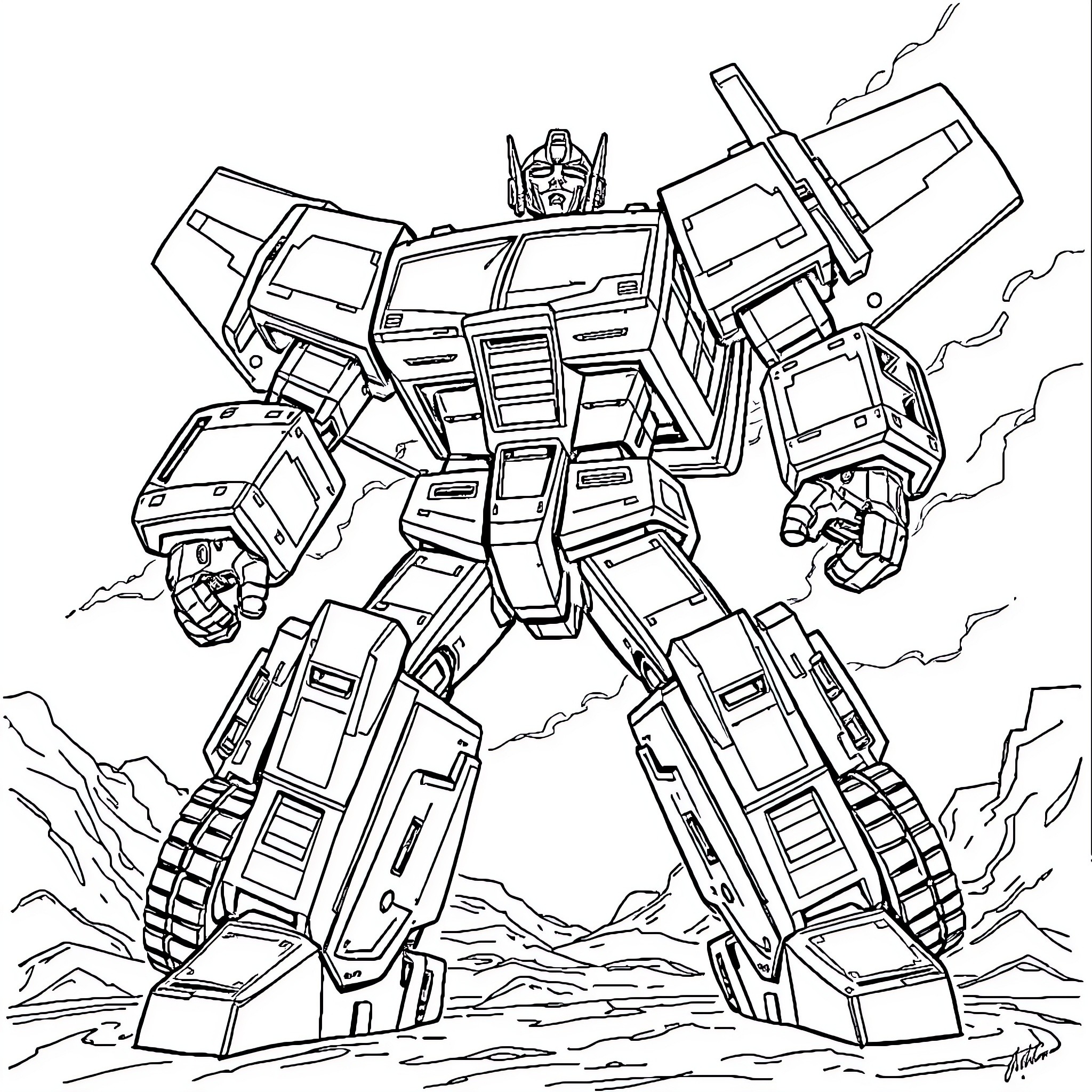 140 Best Transformer Coloring Pages (Free Printable PDFs)