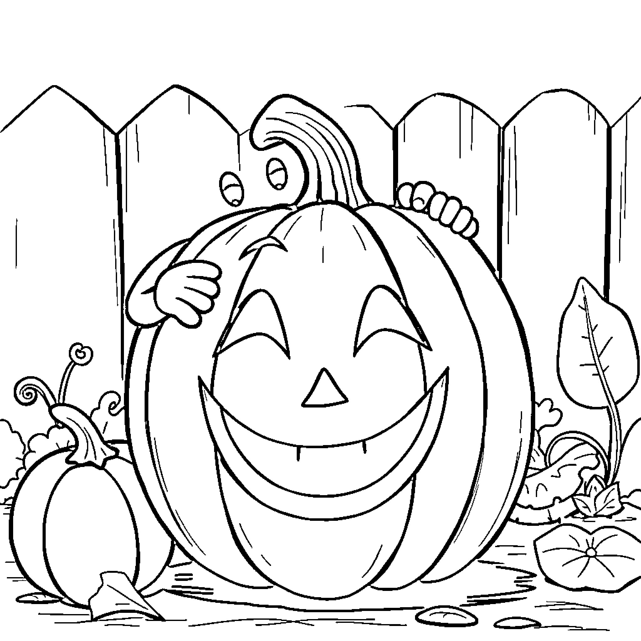 Bluey's Halloween Pumpkin Adventure Coloring Page (free black-and-white line drawing printable PDF for all, from beginners to advanced learners, including children, teens, adults, and seniors)
