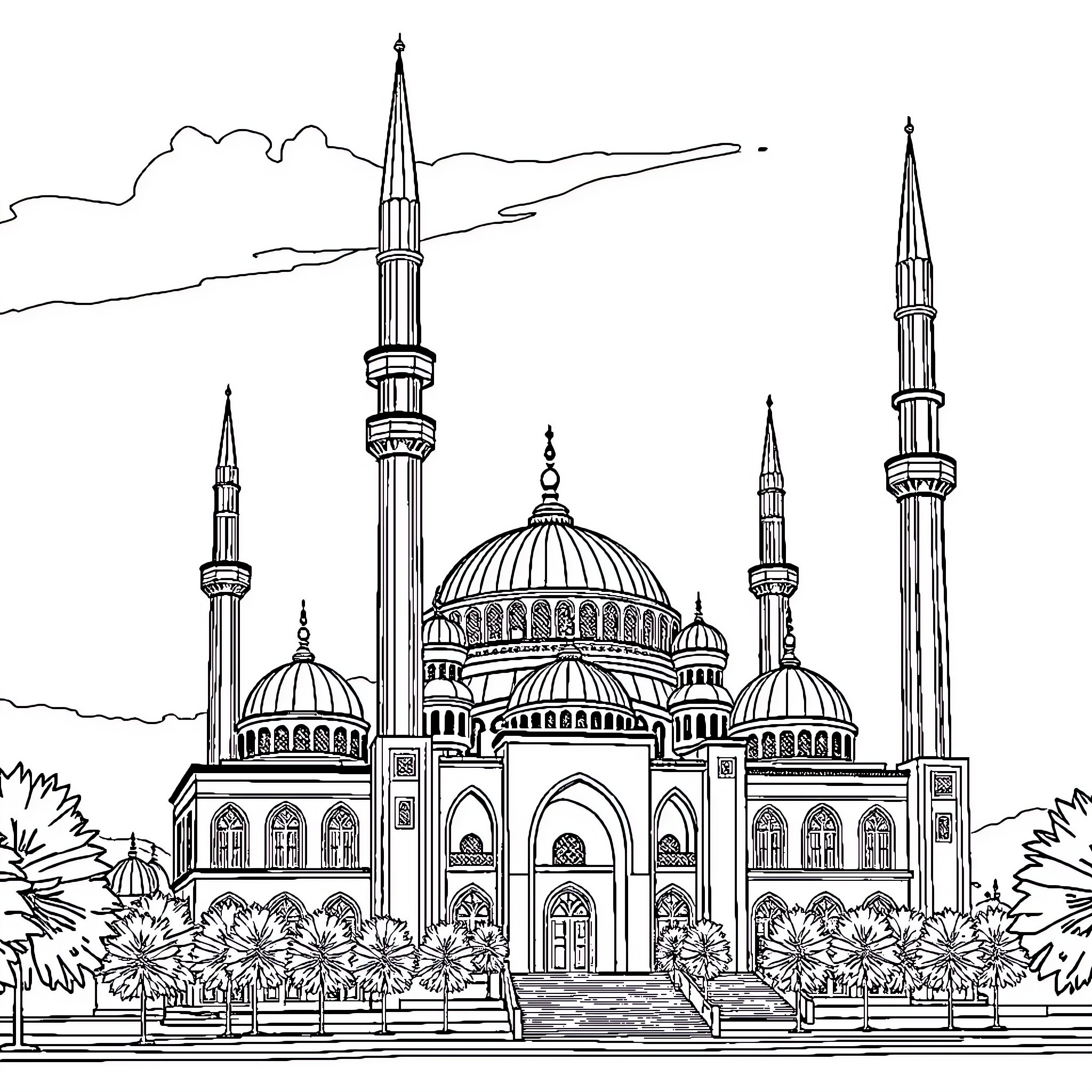 Best Mosque Coloring Pages (Free Printable PDF)