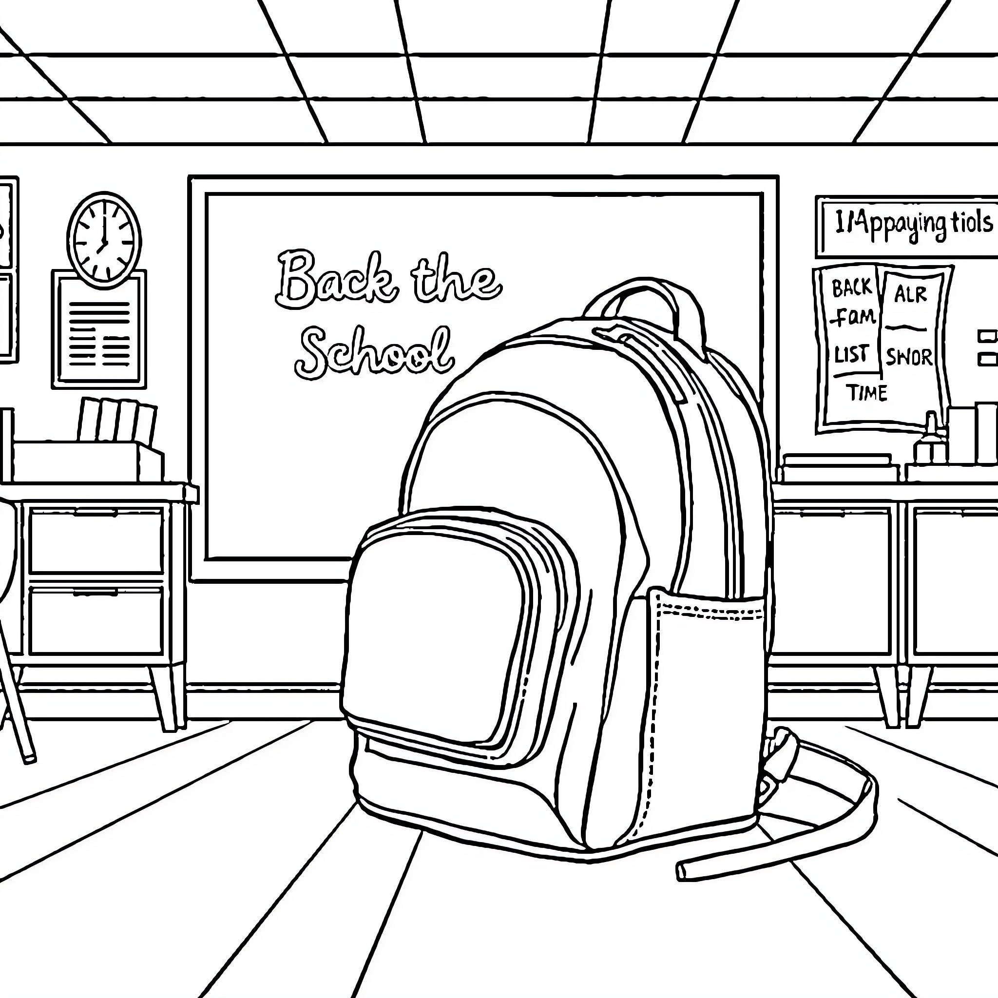 Best Backpack Coloring Pages (Free Printable PDF)
